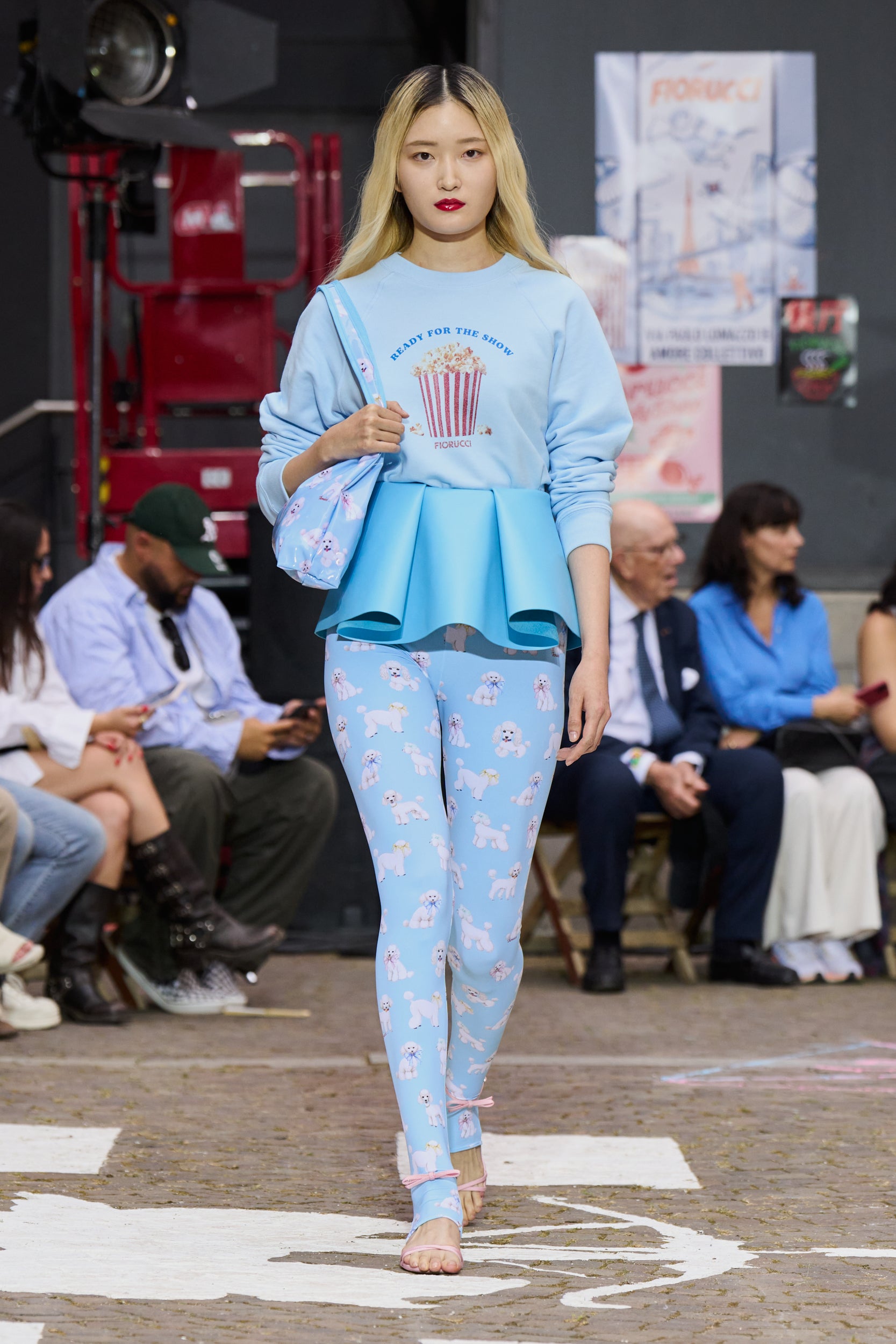 Popcorn Slim Sweatshirt Light Blue