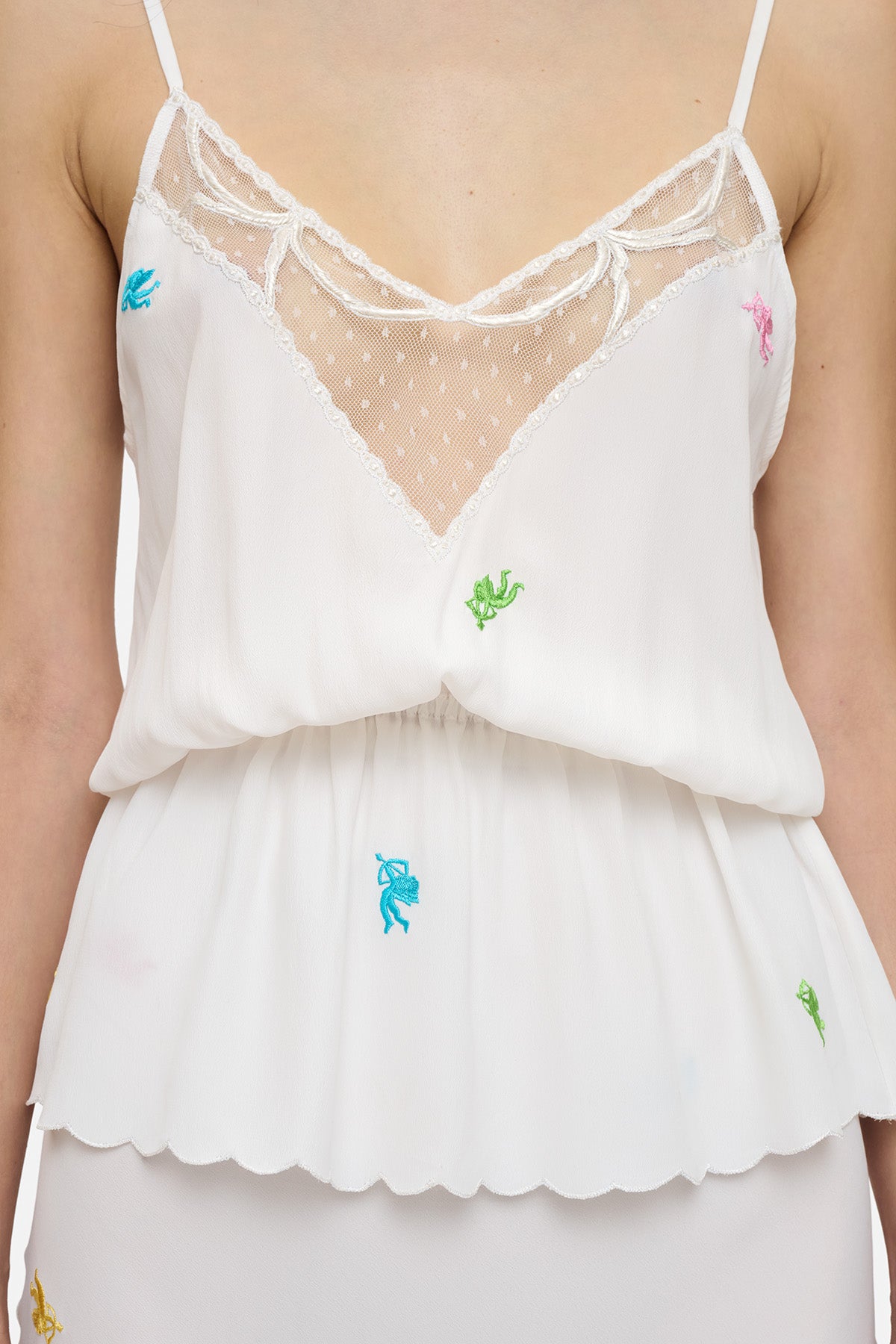 Cupid Embroidered Top