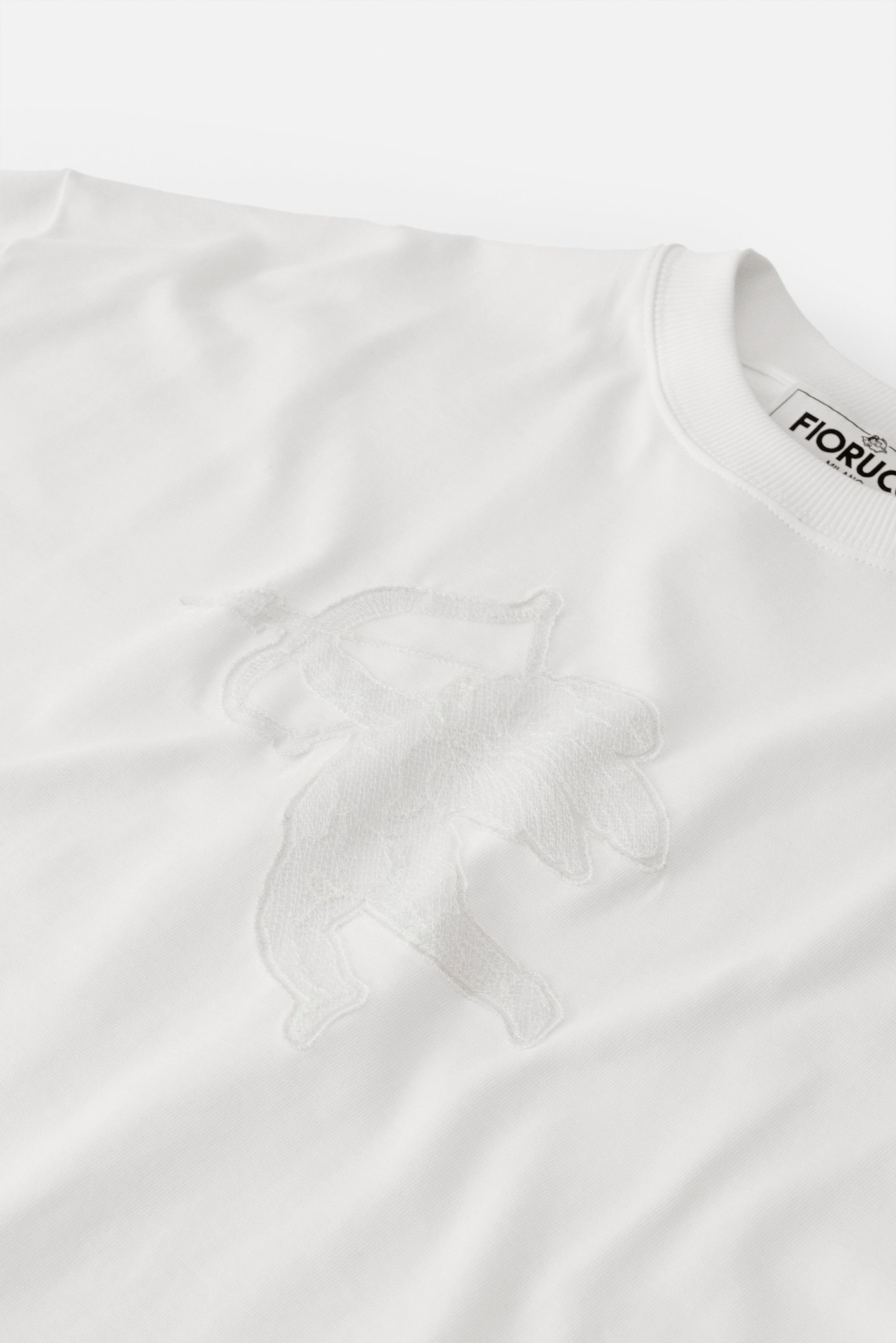 Lace Cupid Patch Relaxed T-Shirt