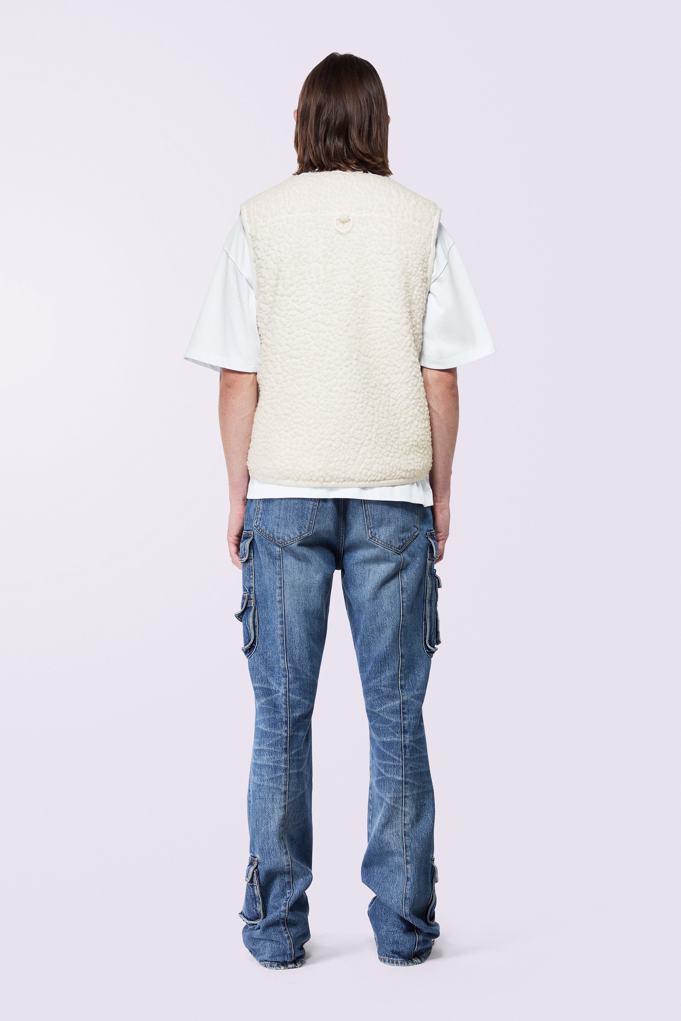 Super Pocket Sherpa Vest Cream