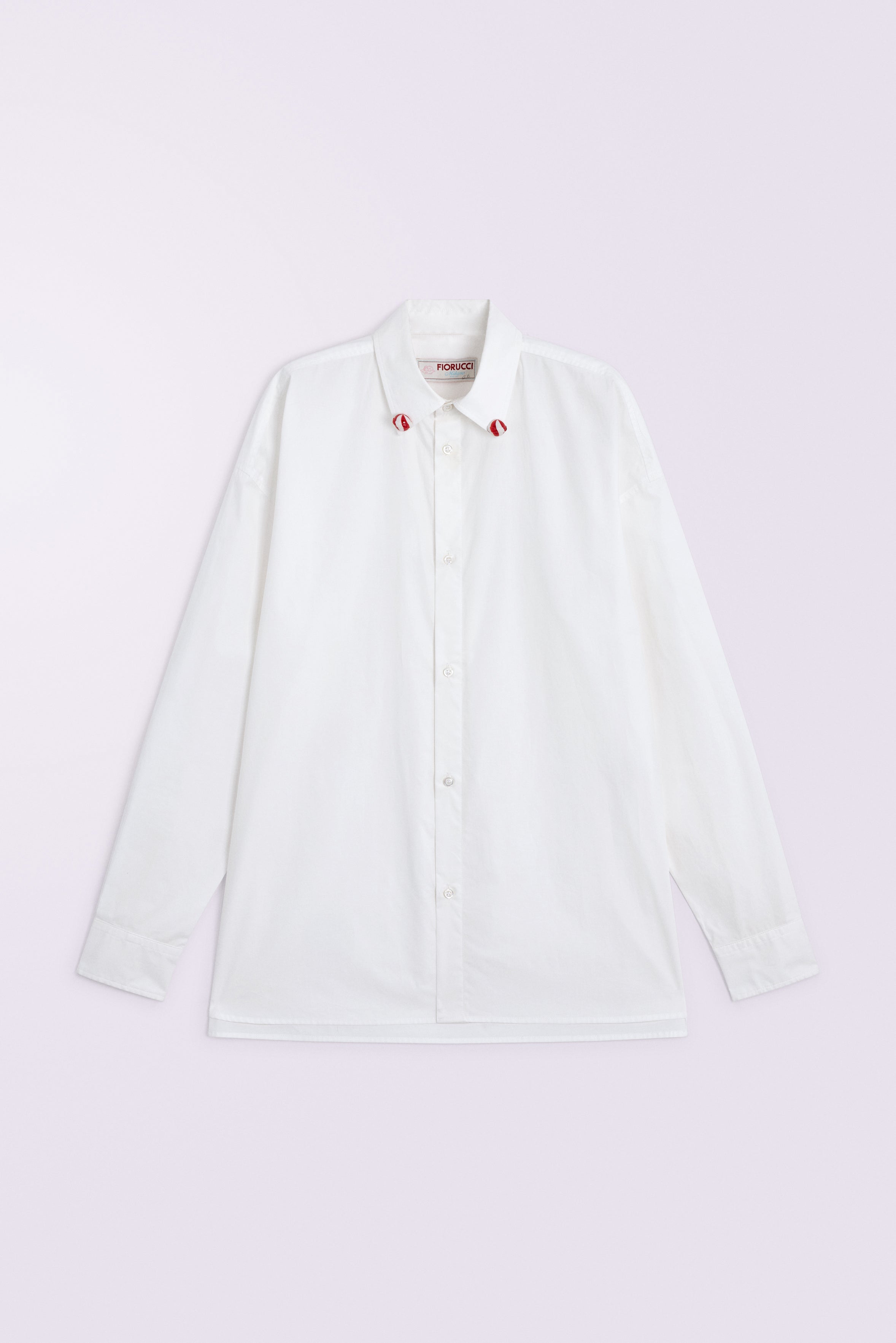 Lollipop Button-Down Shirt White