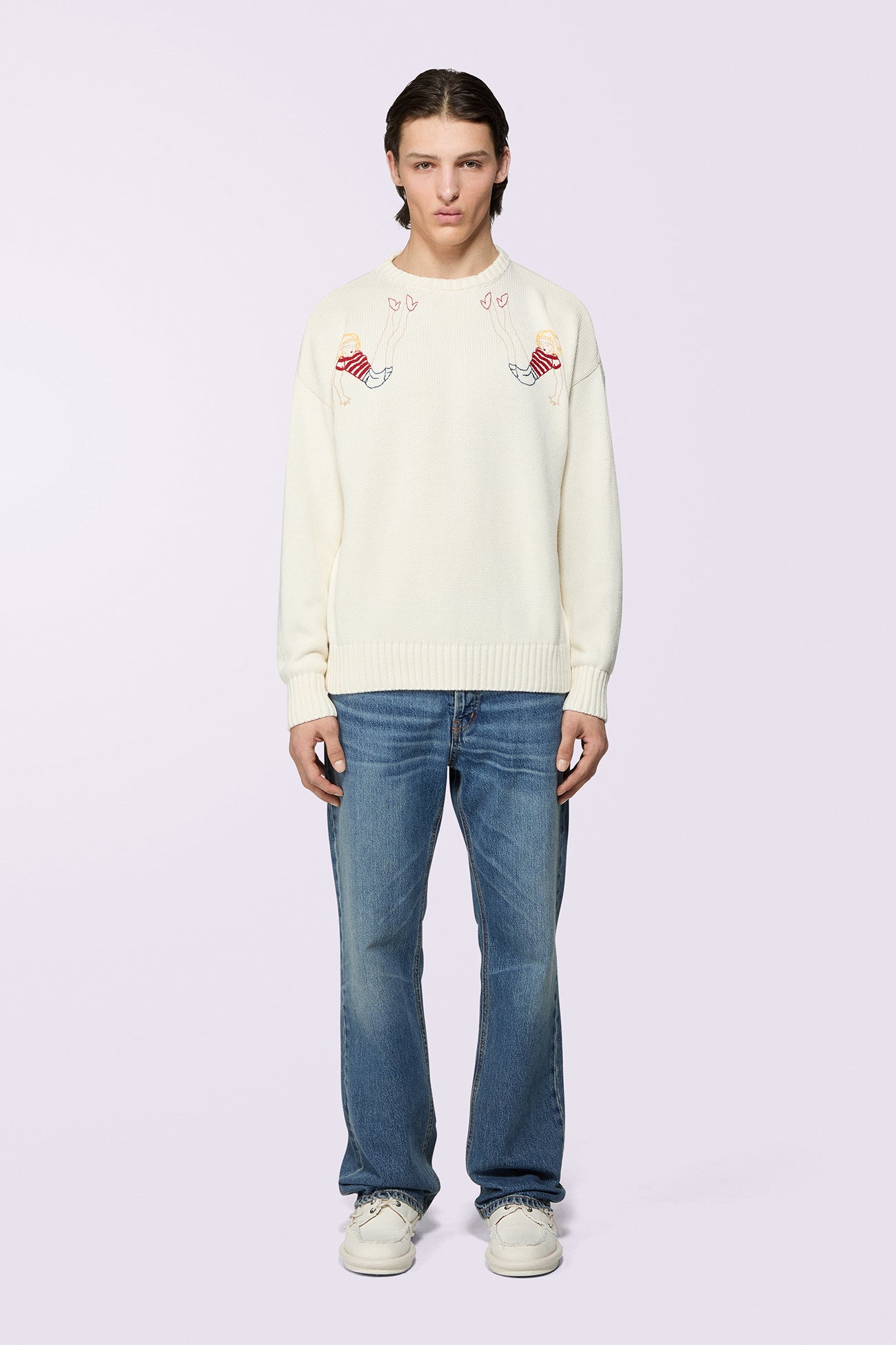 Made In Heaven Straight Fit Jeans Mid Blue