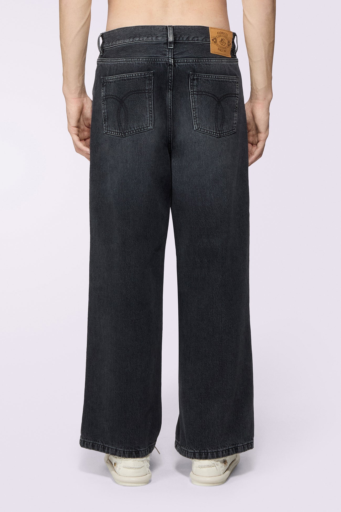 Faded Baggy Jeans Black