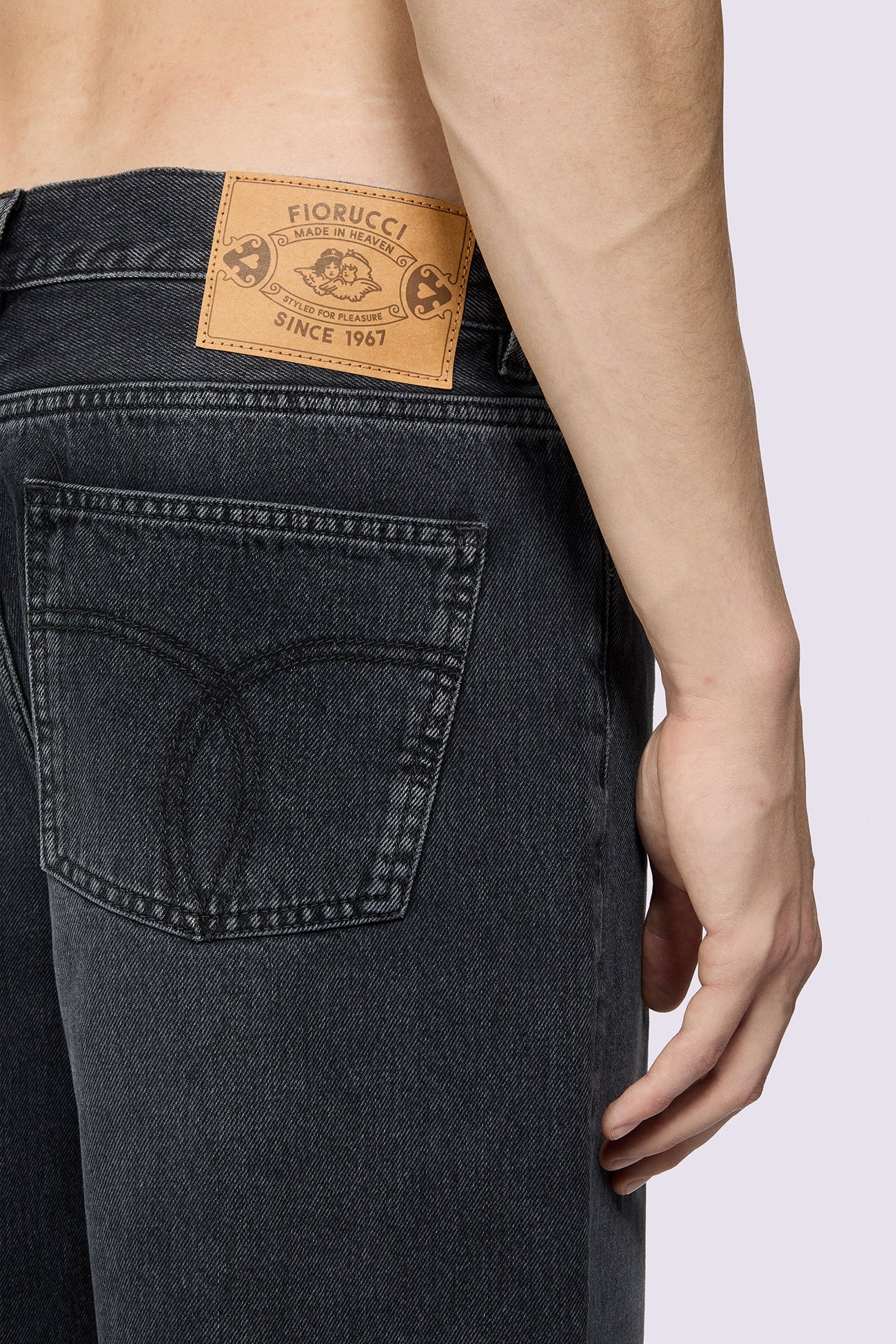 Faded Baggy Jeans Black