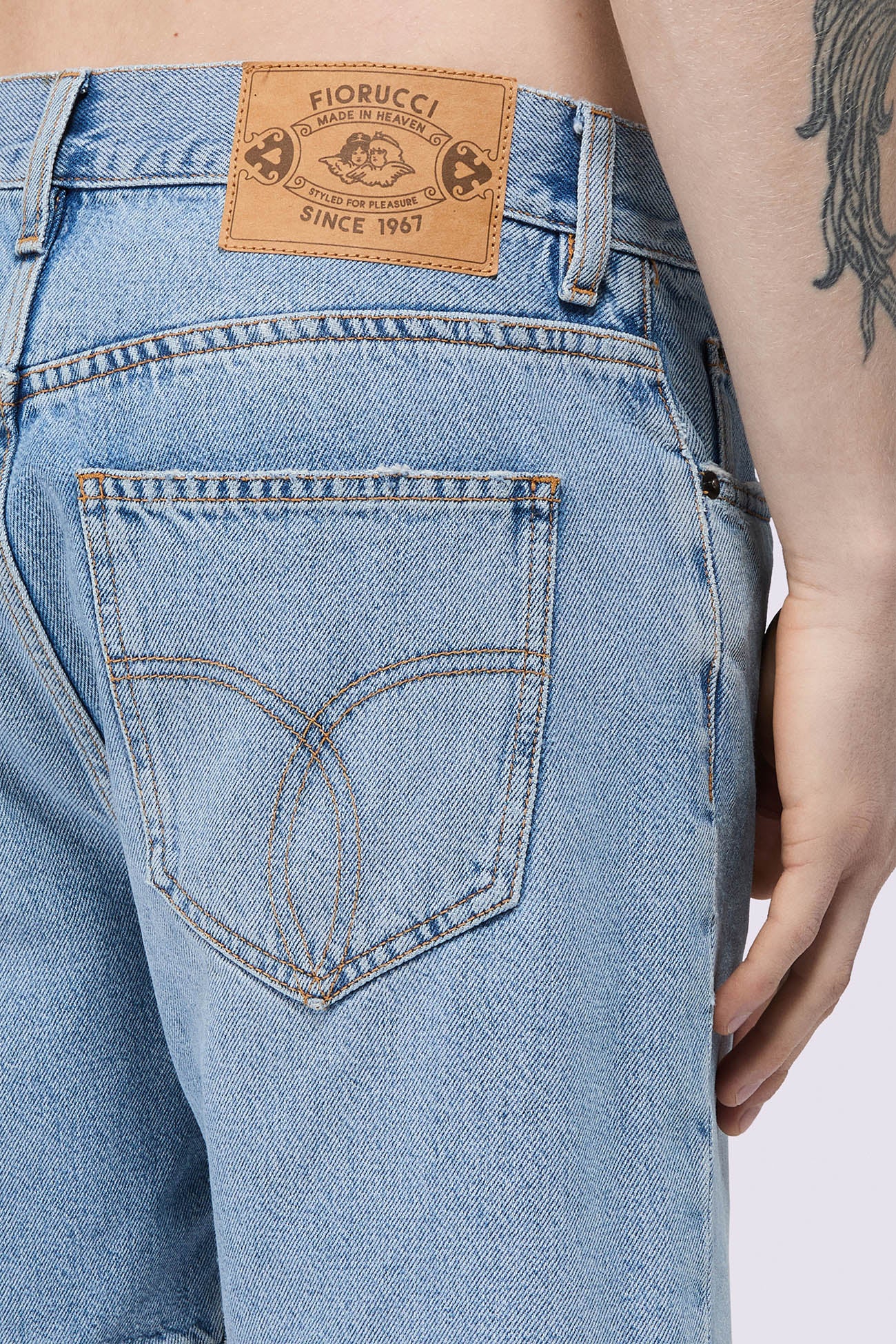 Denim Bermuda Shorts Light Blue