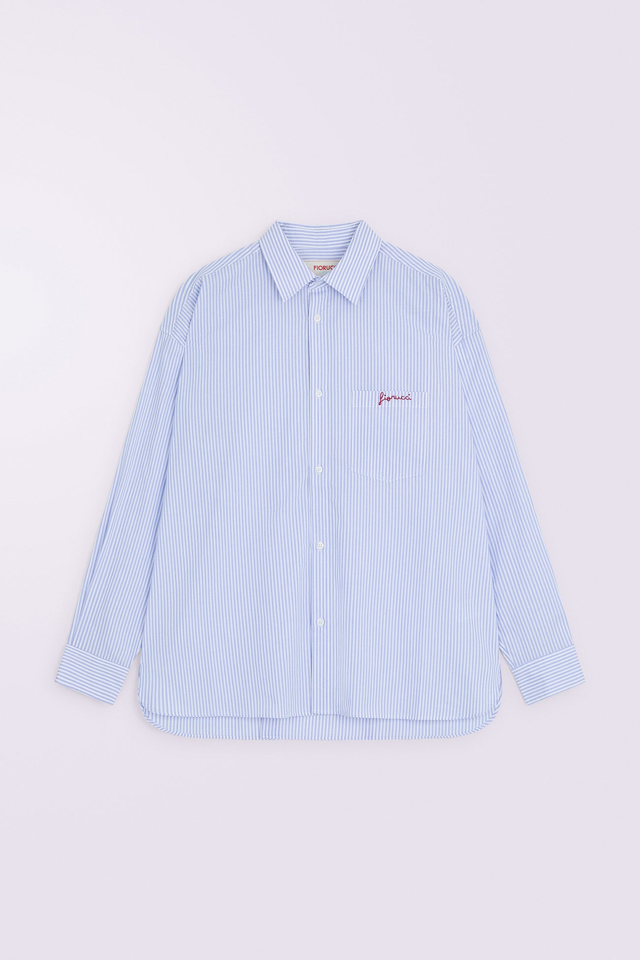 Logo Stripe Shirt Blue