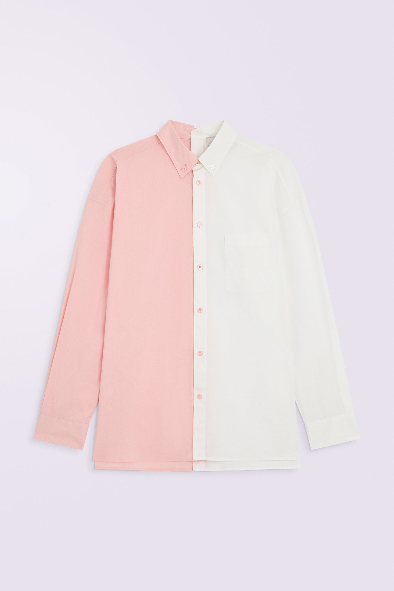 Open Back Shirt Pink