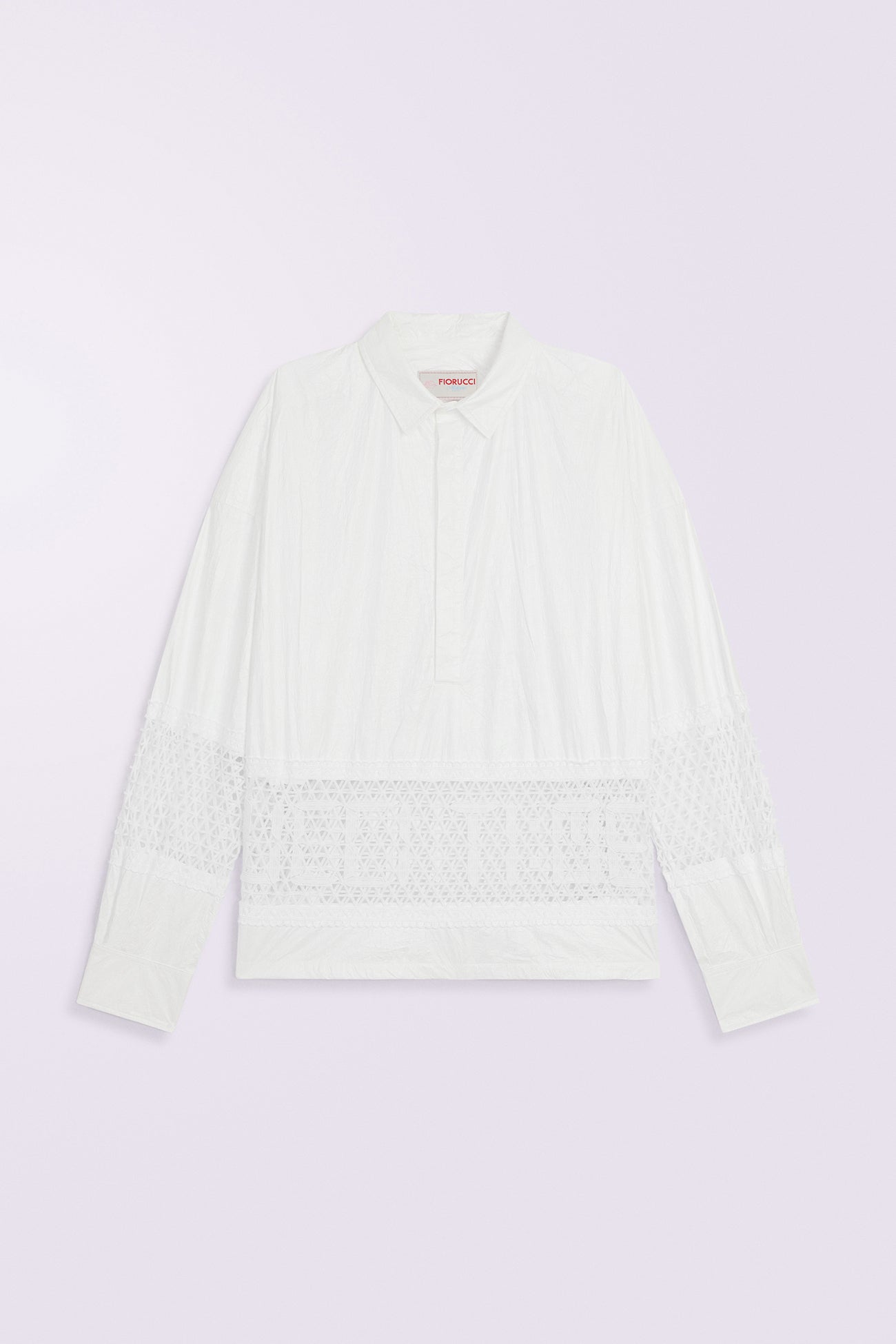 Logo Lace Shirt White
