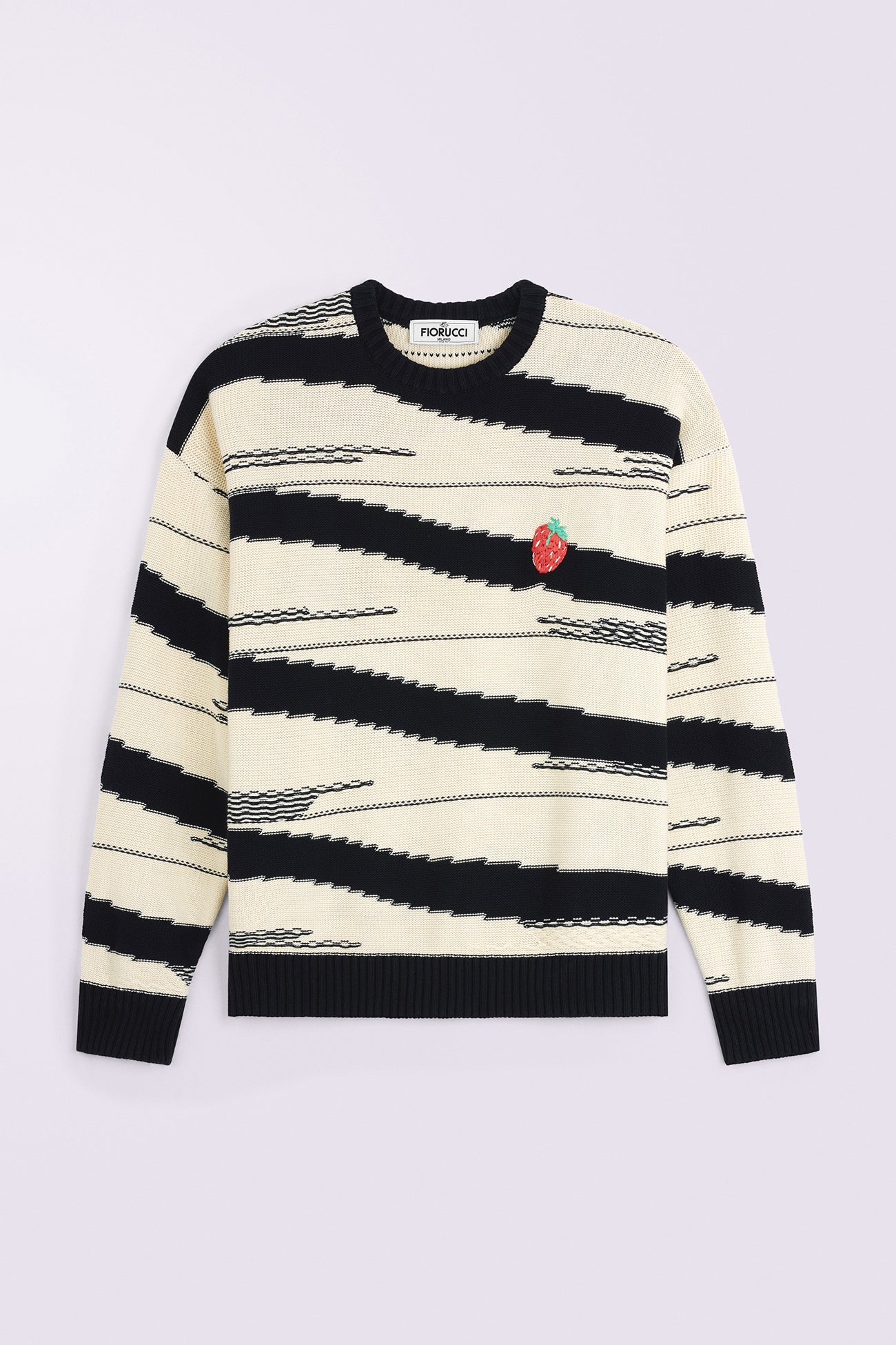 Raspberry Stripe Knit Jumper Multi