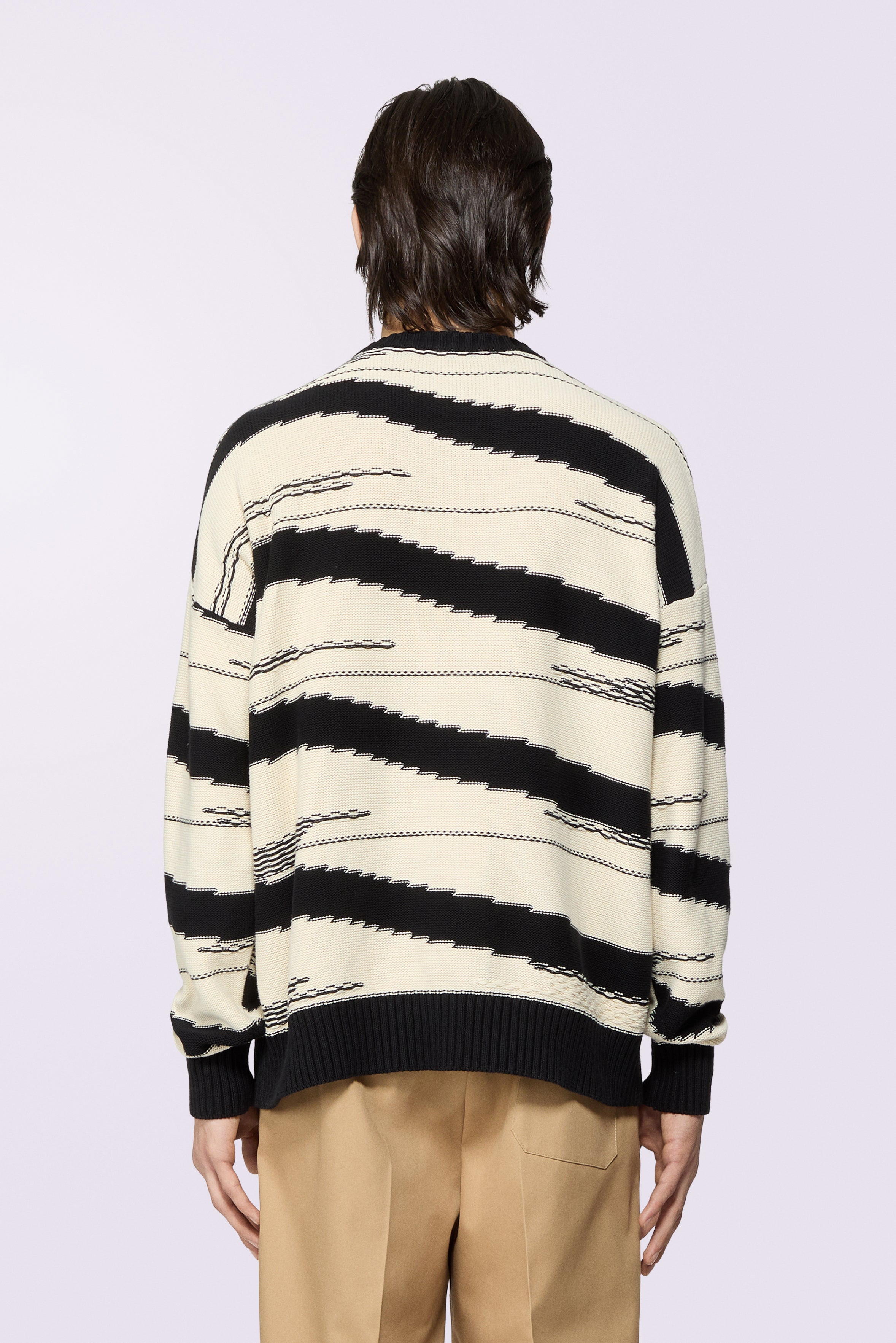 Raspberry Stripe Knit Jumper Multi