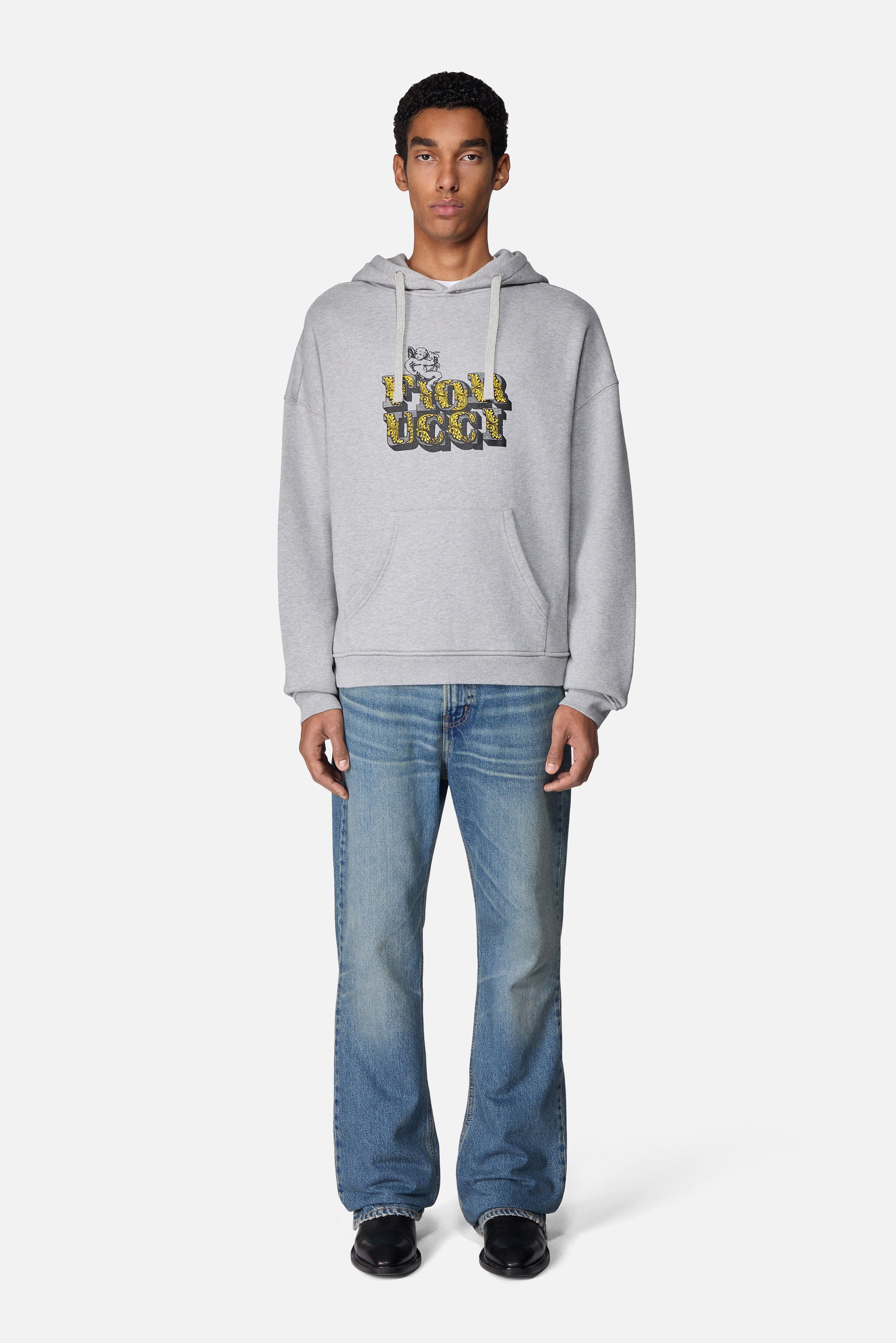 Low Rise Flare Jeans Mid Blue