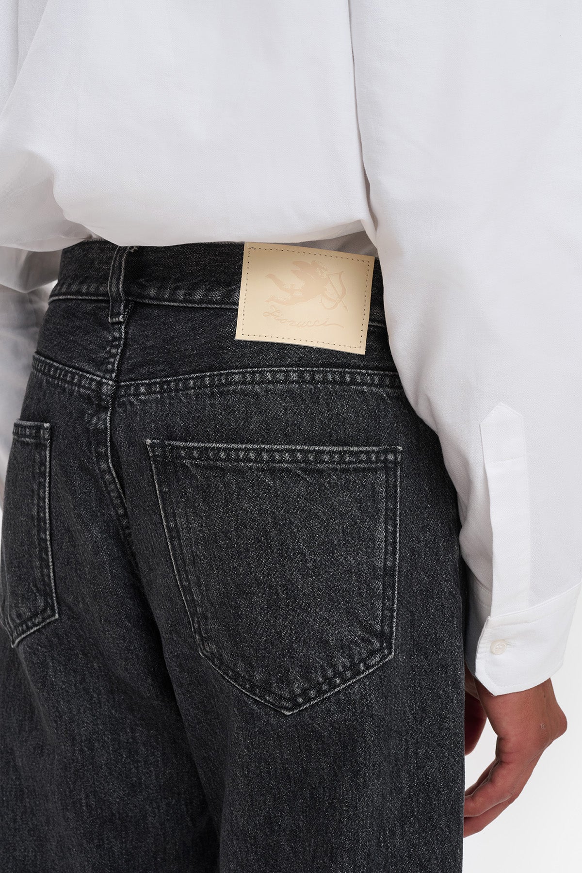 Salt and Pepper Wide Leg Jeans