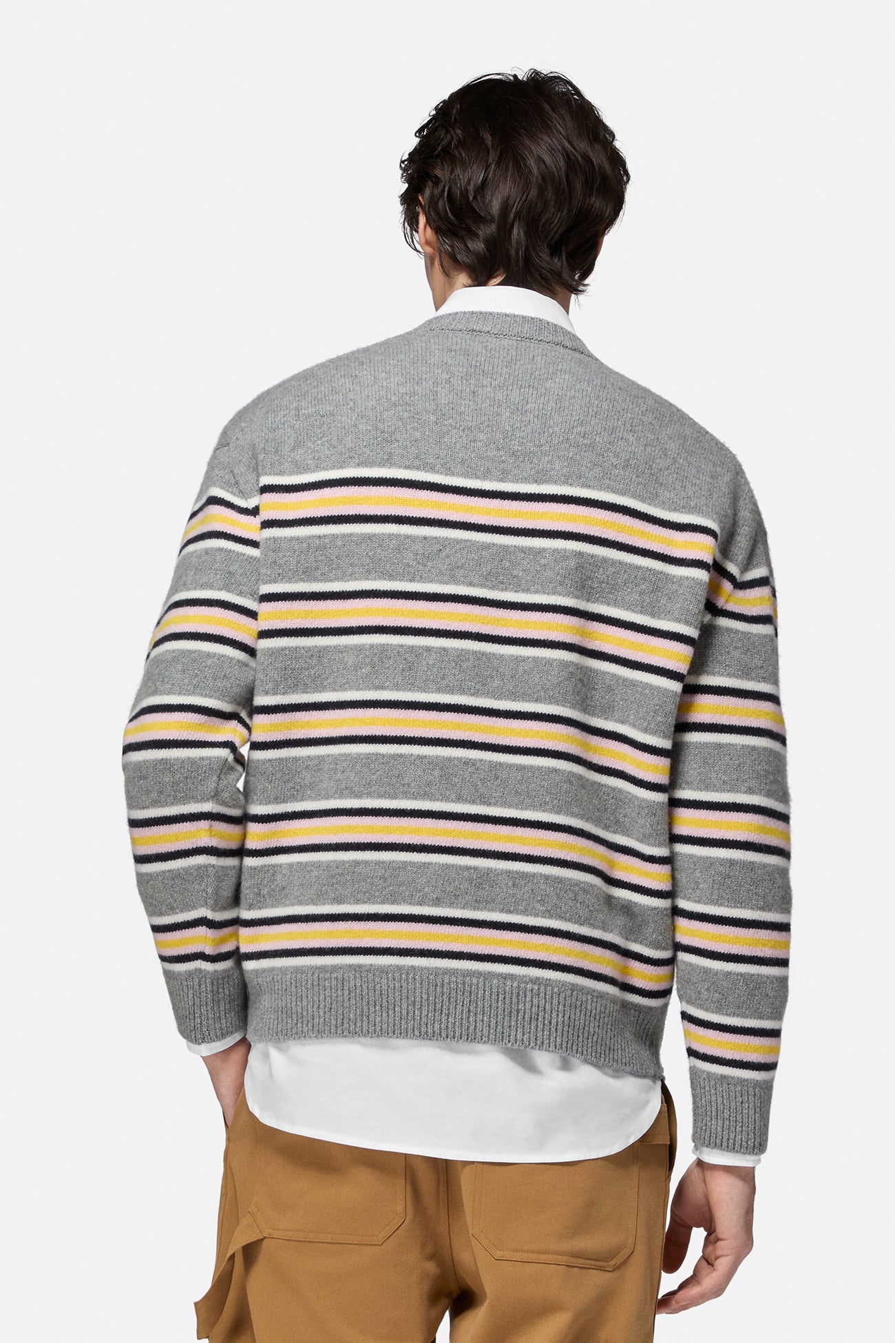 Striped Angels Patch Sweater