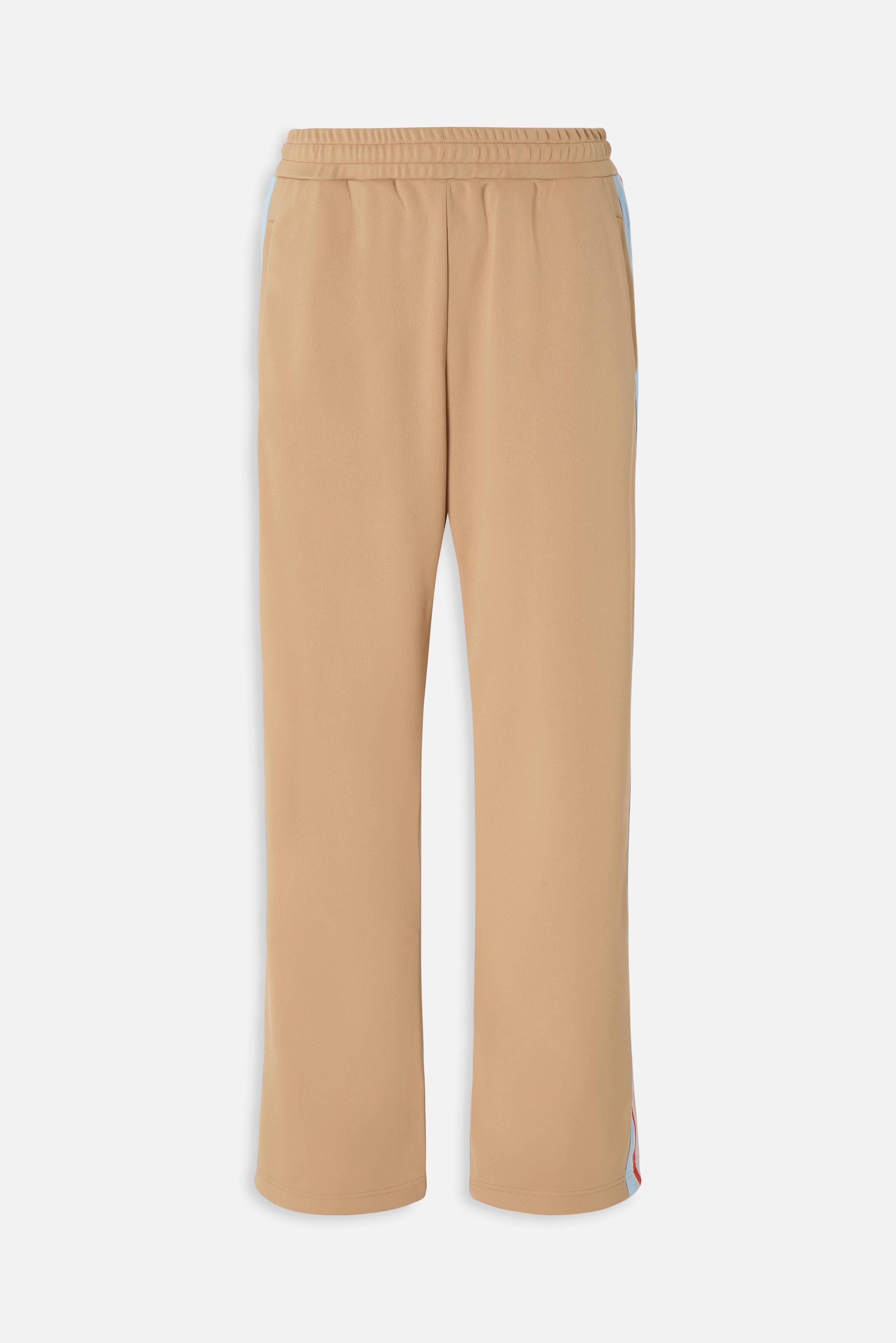 Striped Star Logo Track Trousers Beige