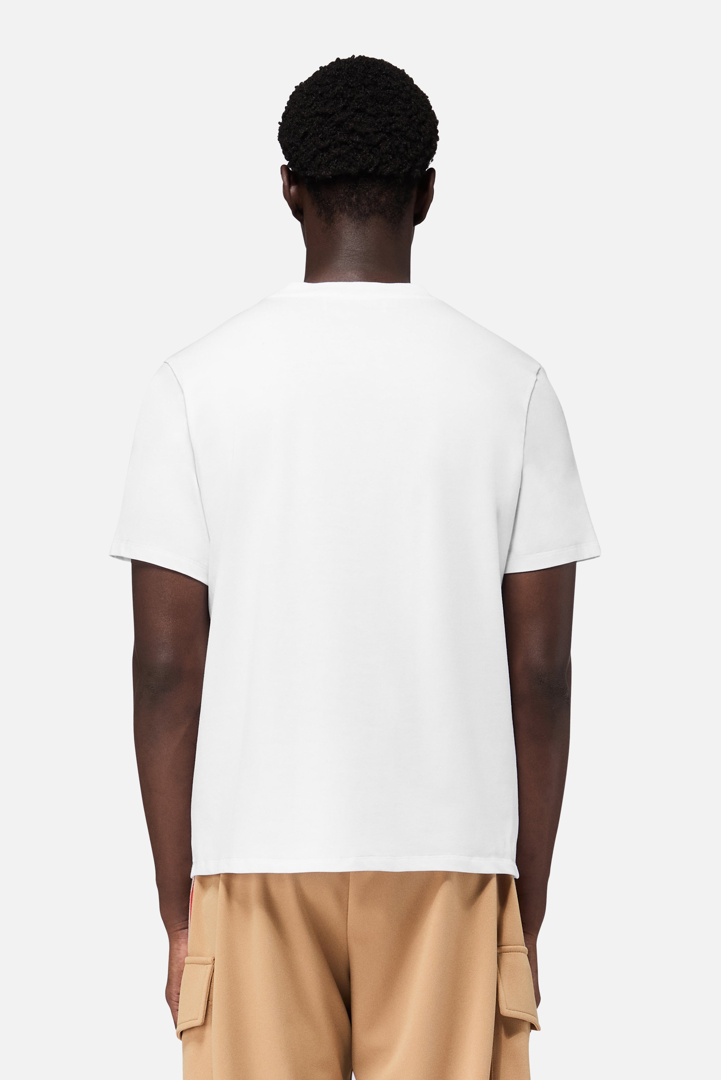 Stripe Star Logo Regular T-Shirt White