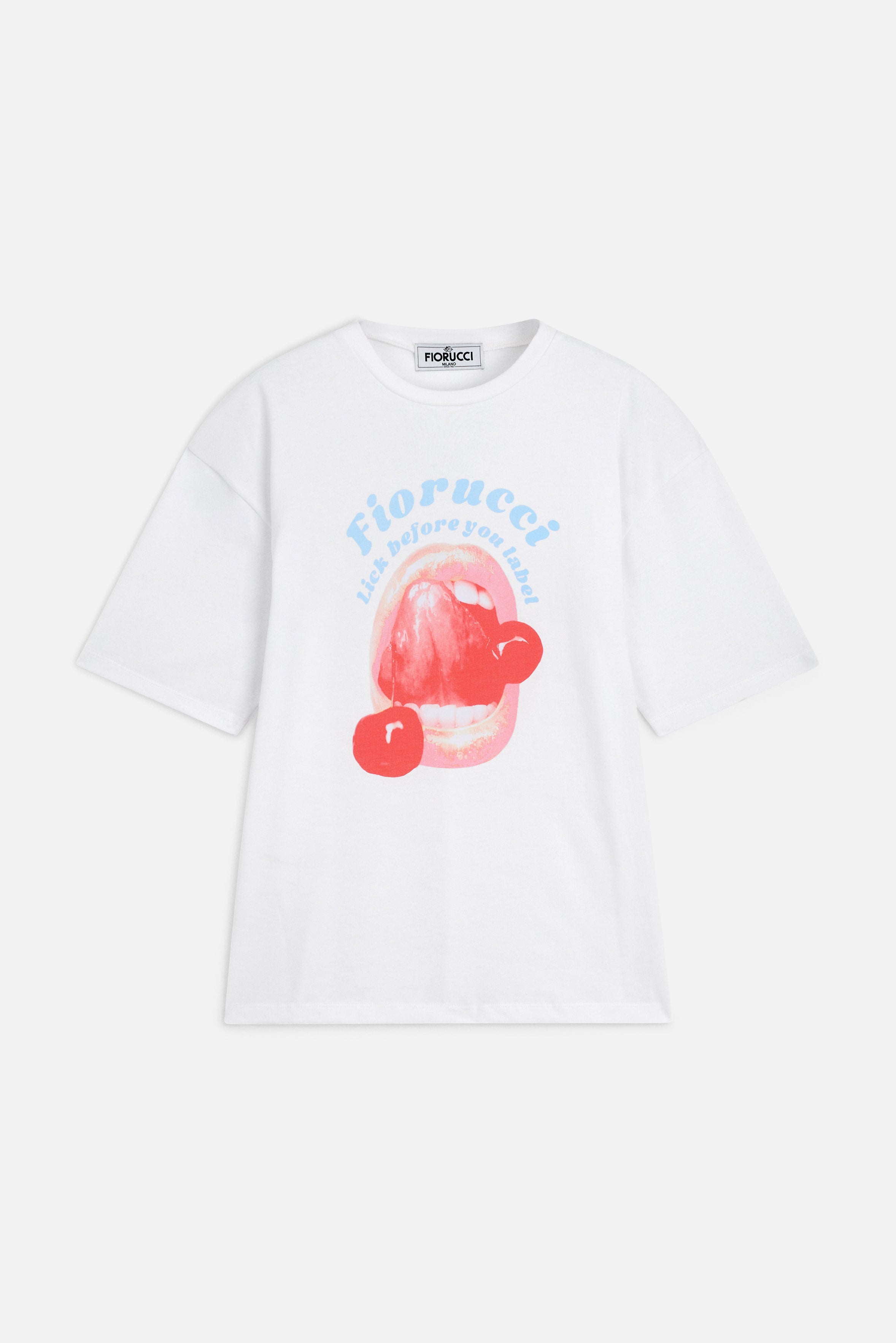 Lick Before You Label Relaxed T-Shirt White