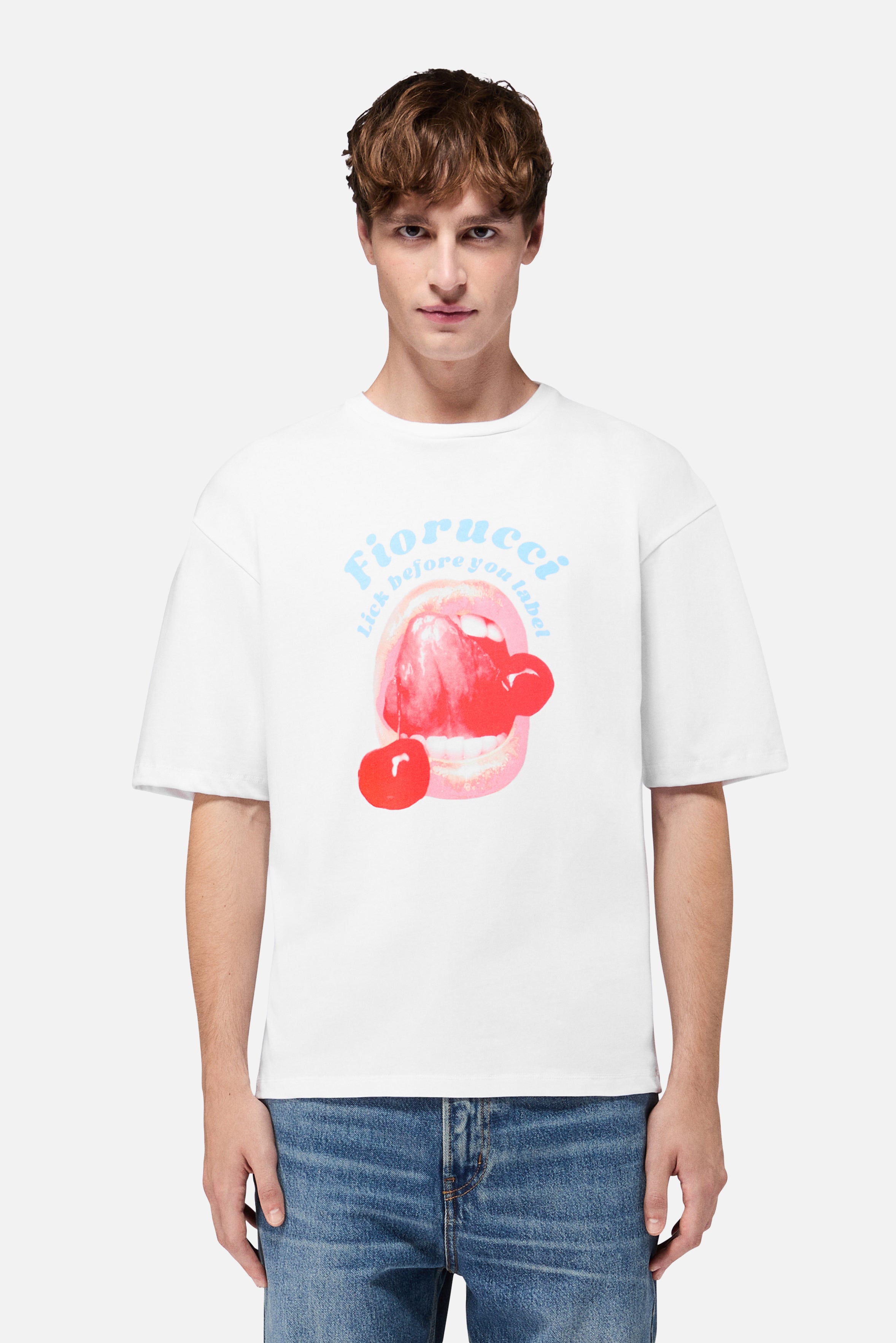 Lick Before You Label Relaxed T-Shirt White