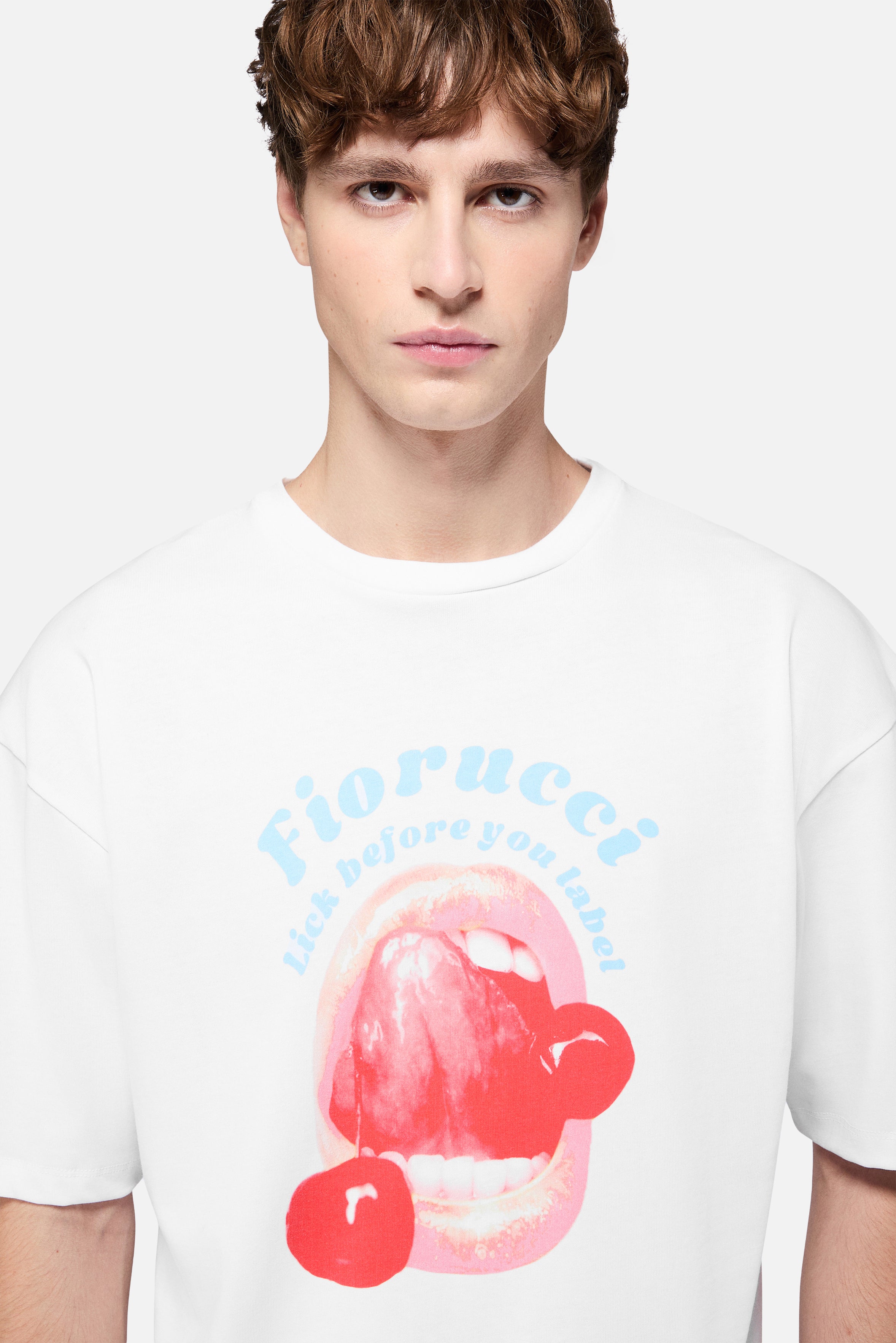 Lick Before You Label Relaxed T-Shirt White