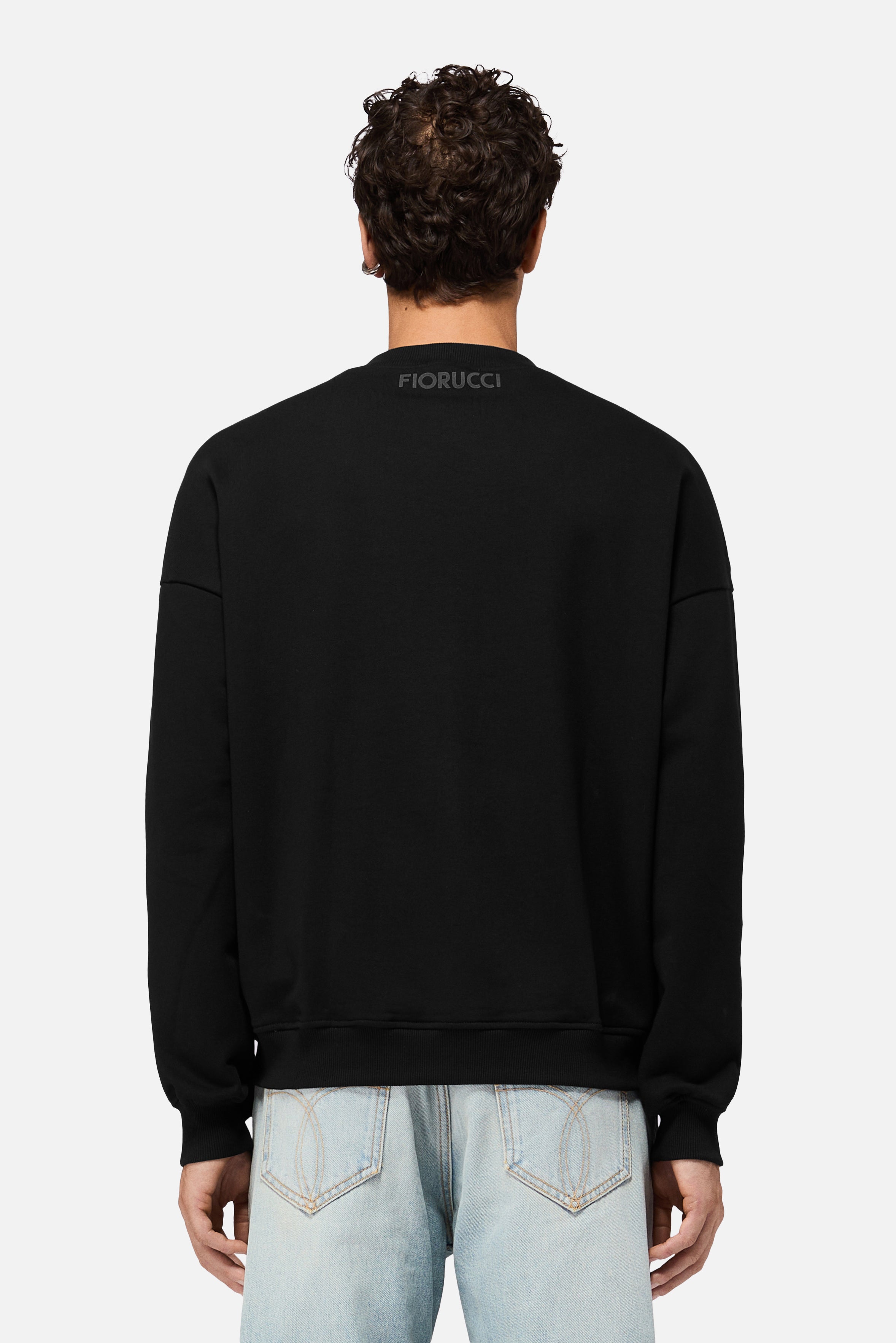 Double Cupid Relaxed Sweatshirt Black