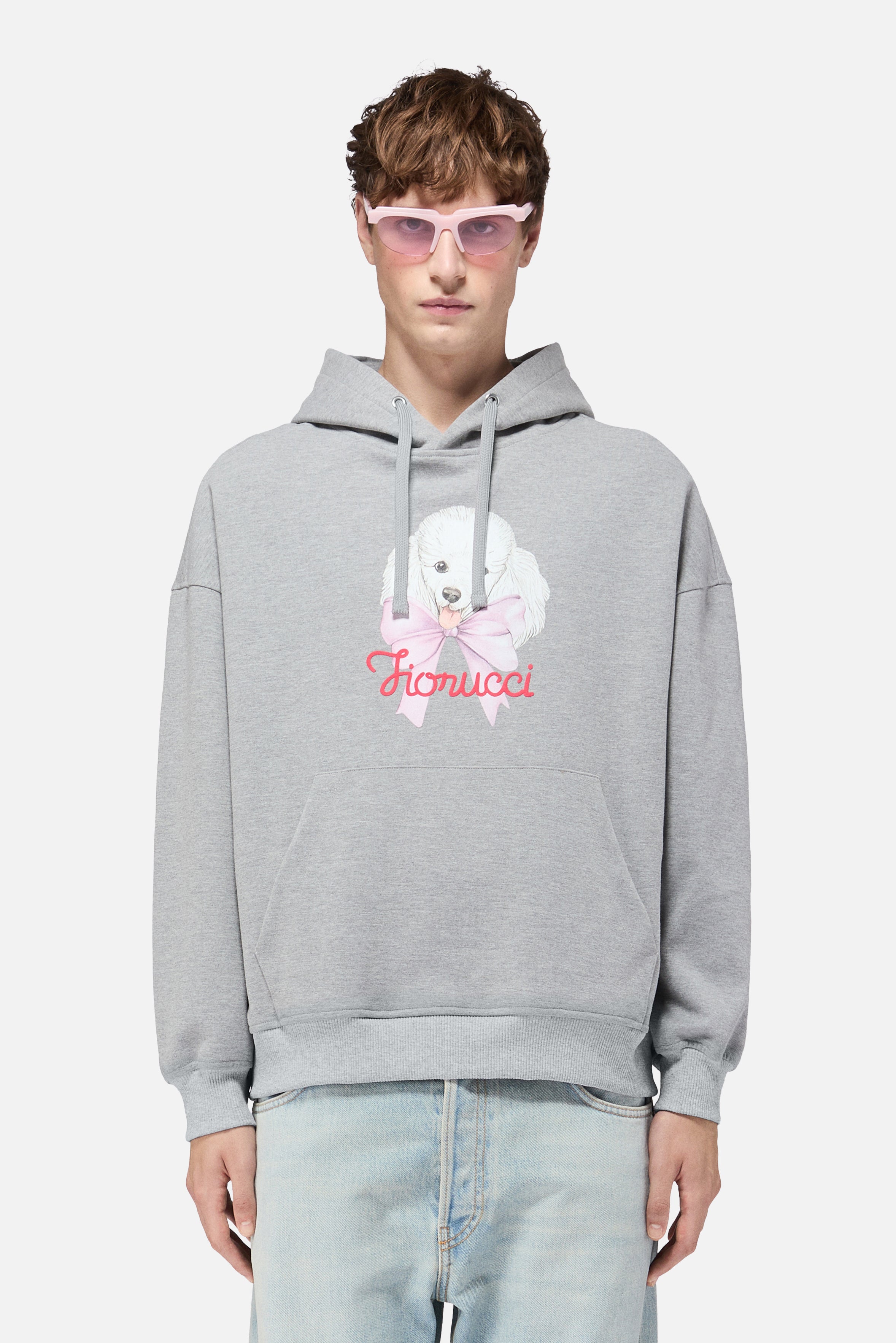 Poodle Relaxed Hoodie Grey