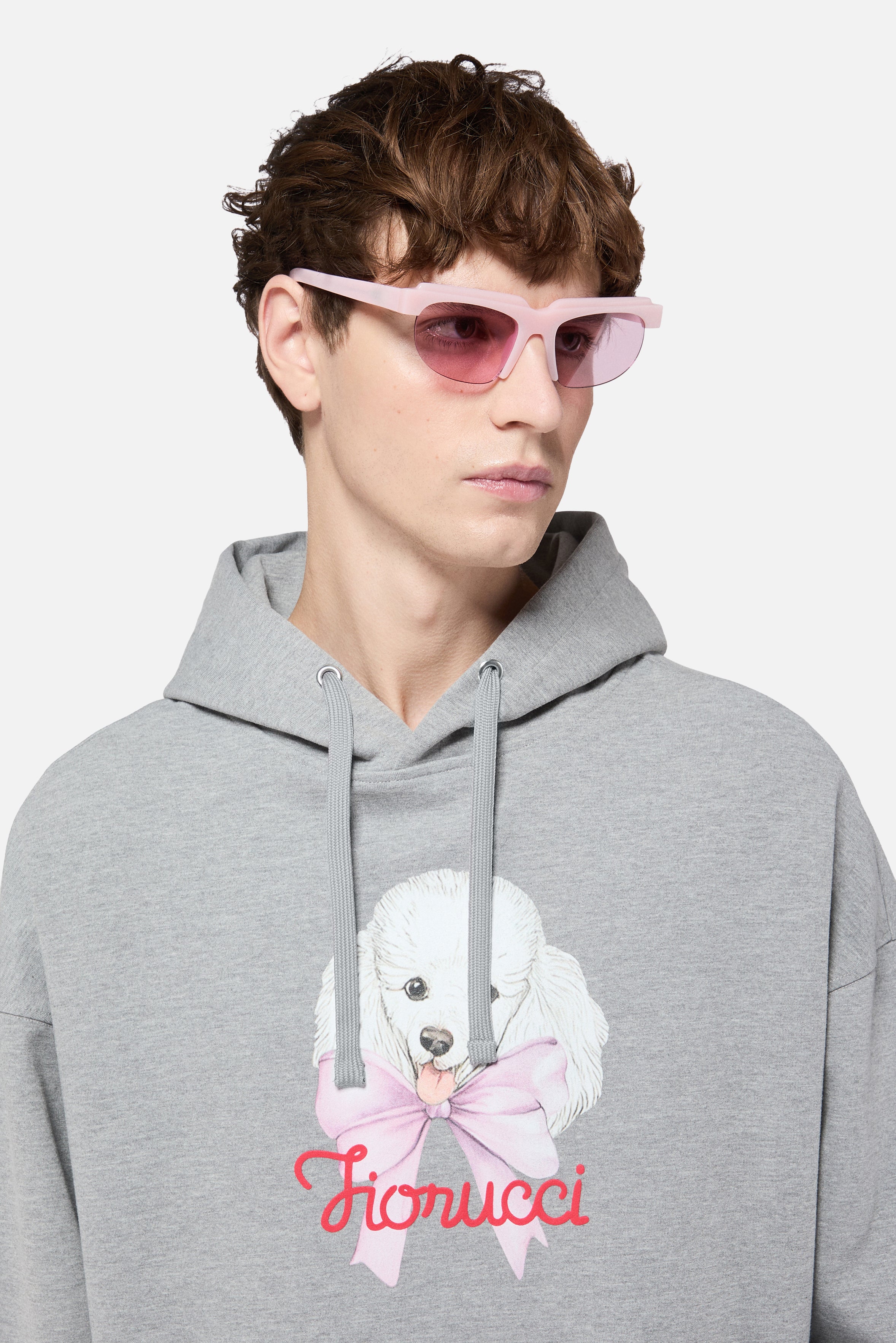 Poodle Relaxed Hoodie Grey