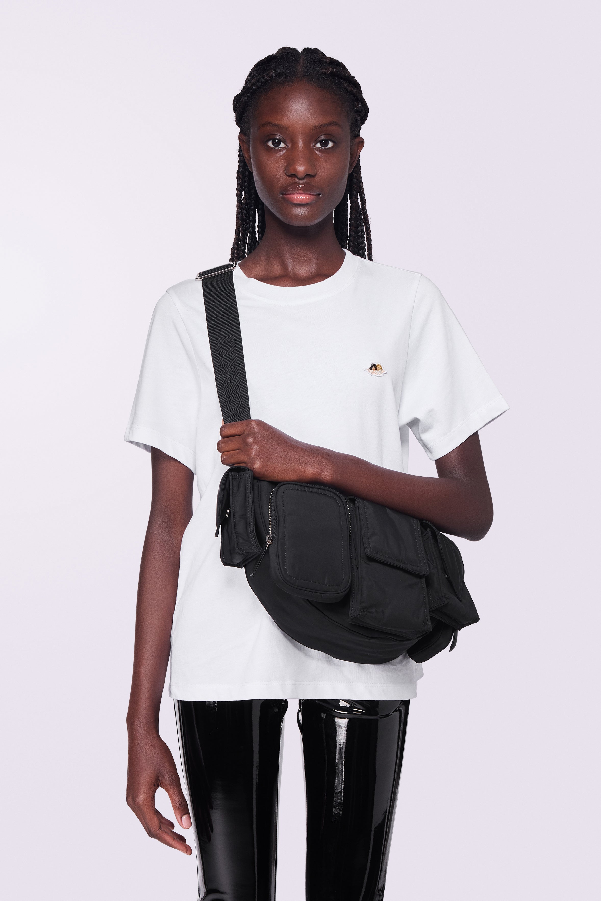 Super Pocket Recycled Nylon Bag Black