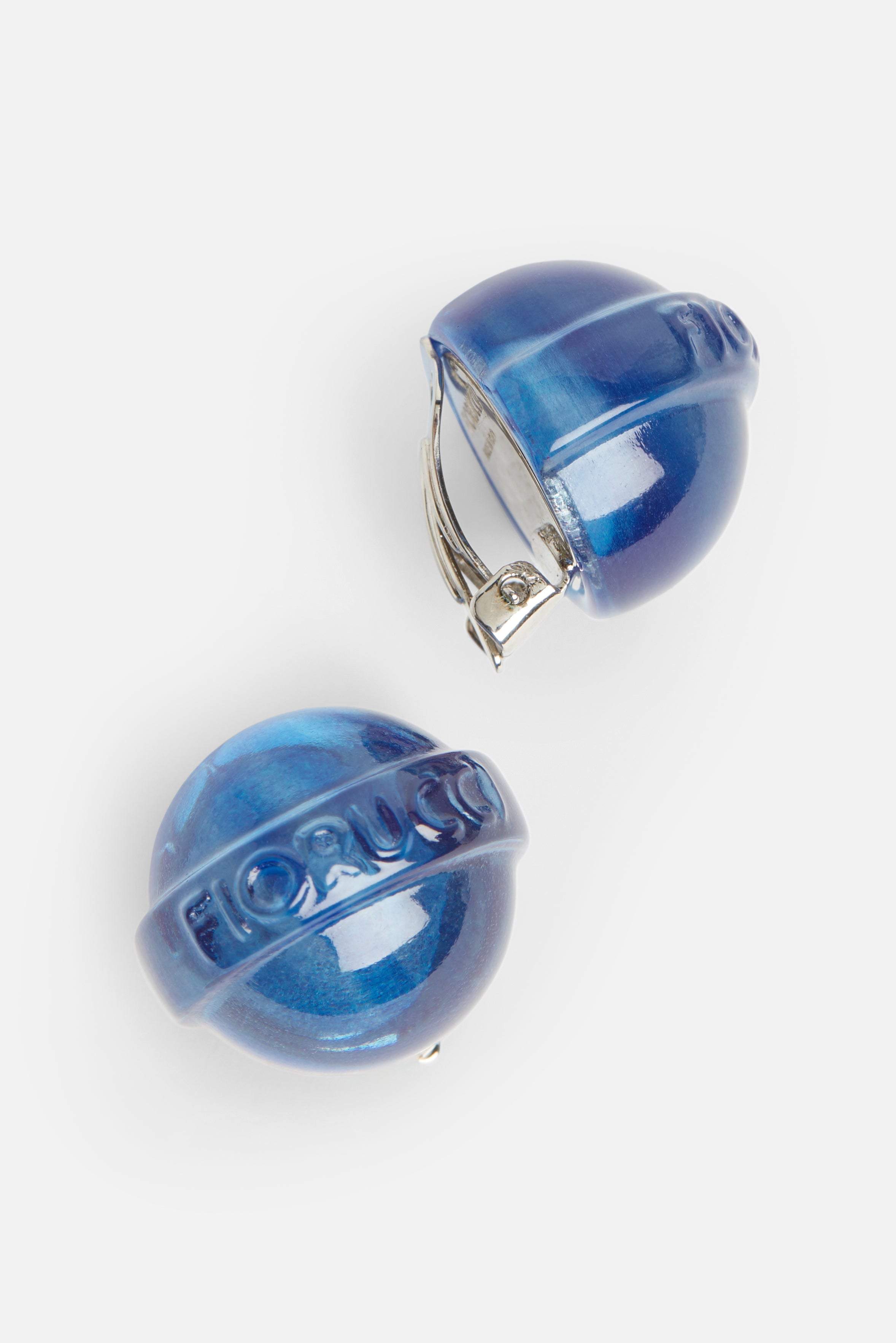 Mini Lollipop Earrings Blue