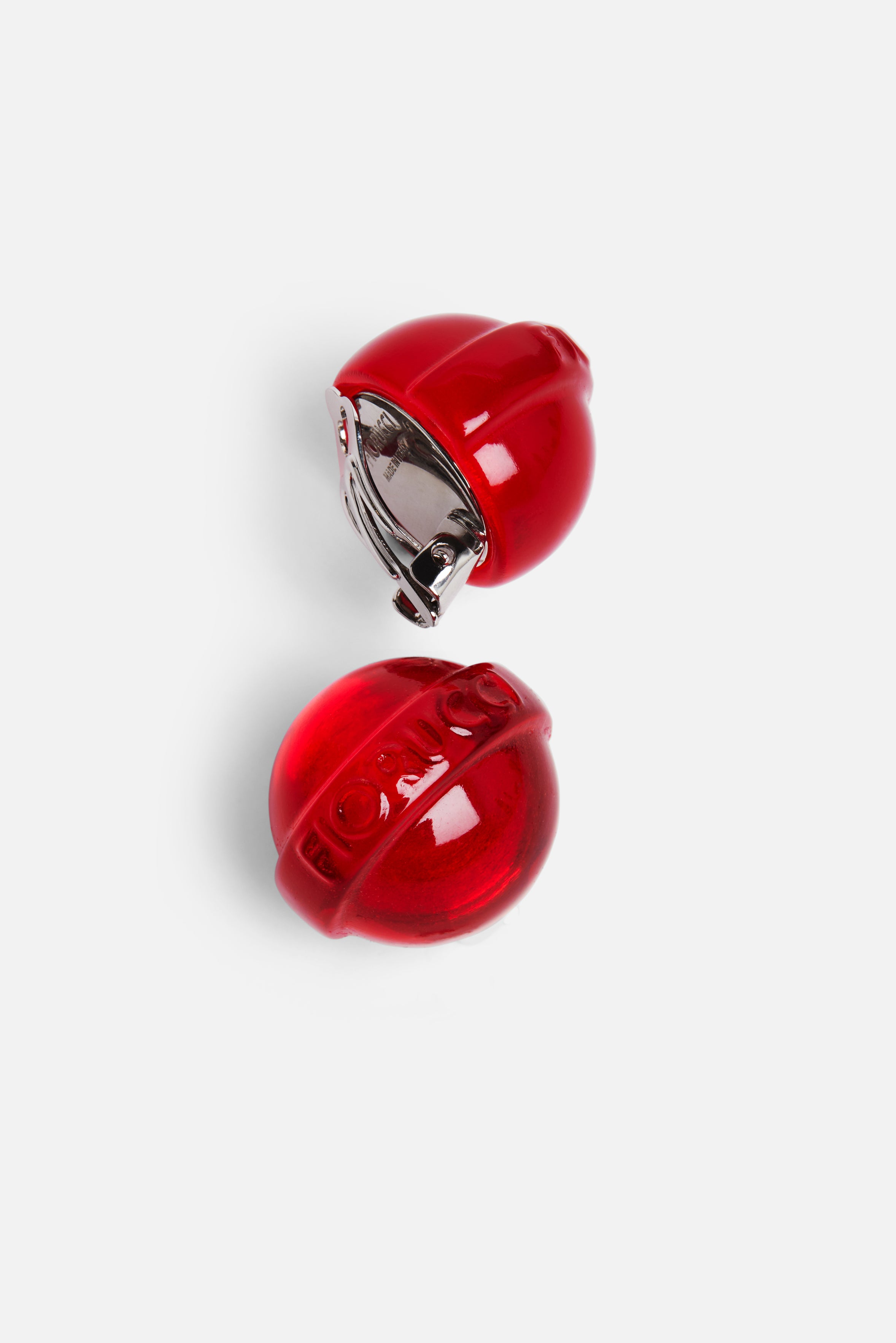 Mini Lollipop Earrings Red