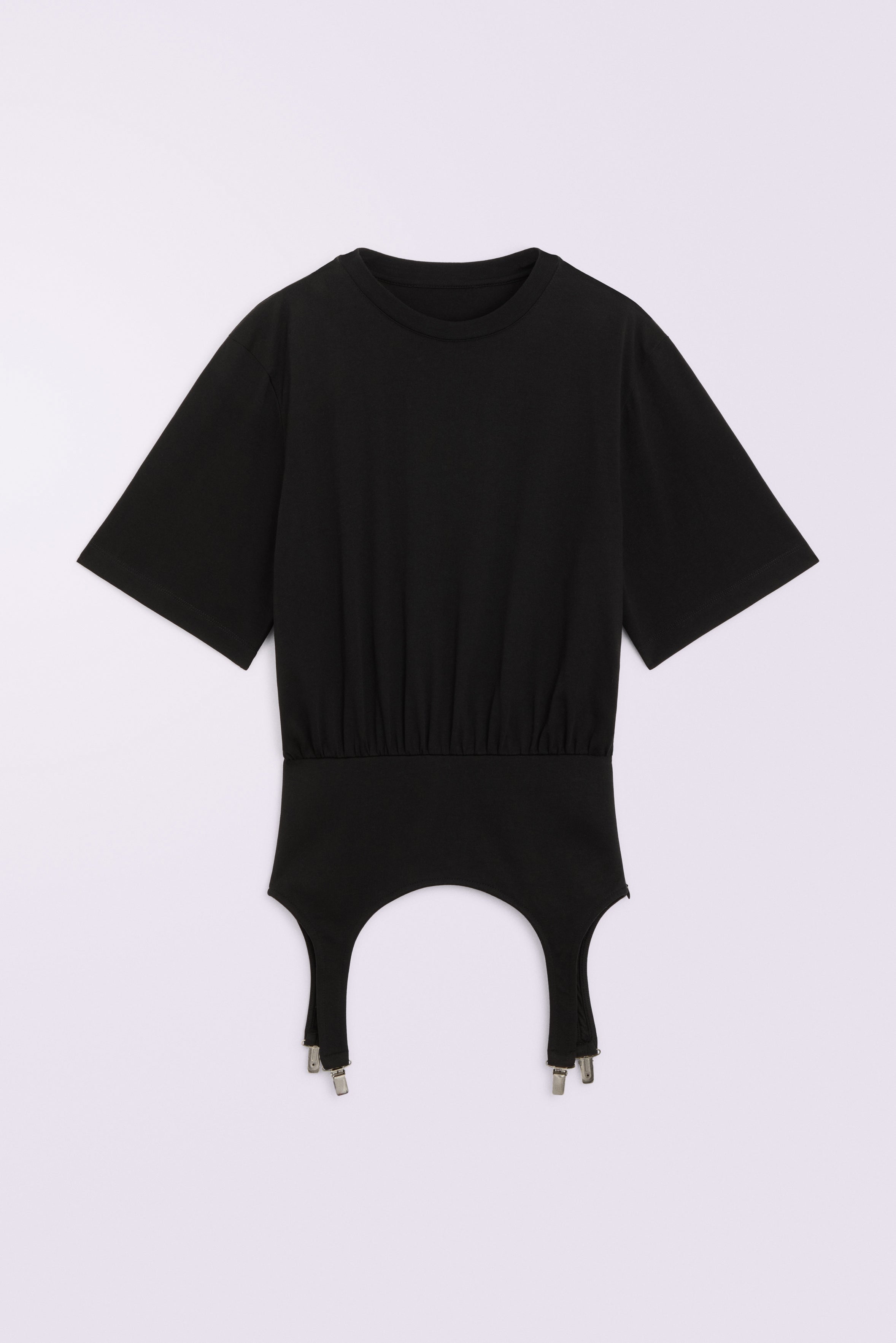 Suspender Belt T-Shirt Black