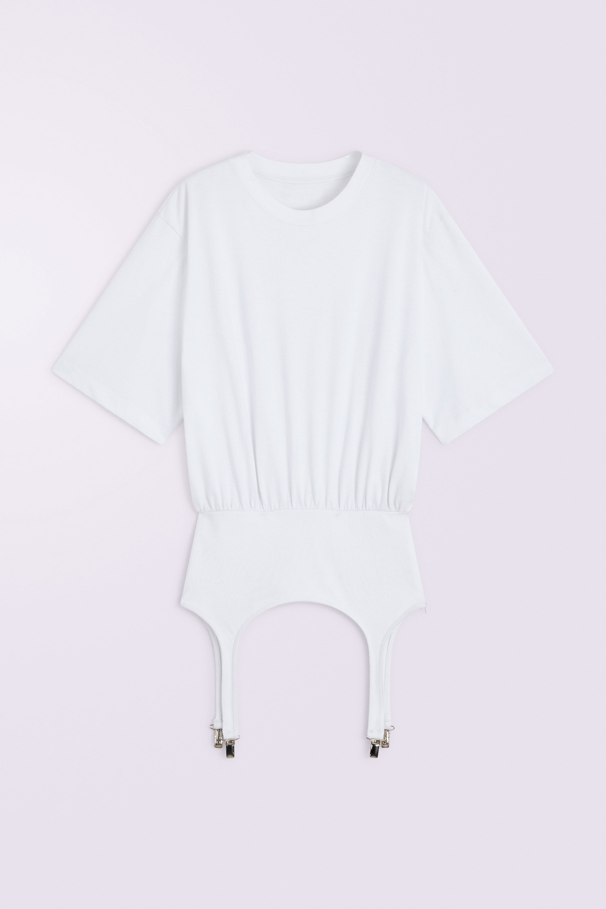Suspender Belt T-Shirt White