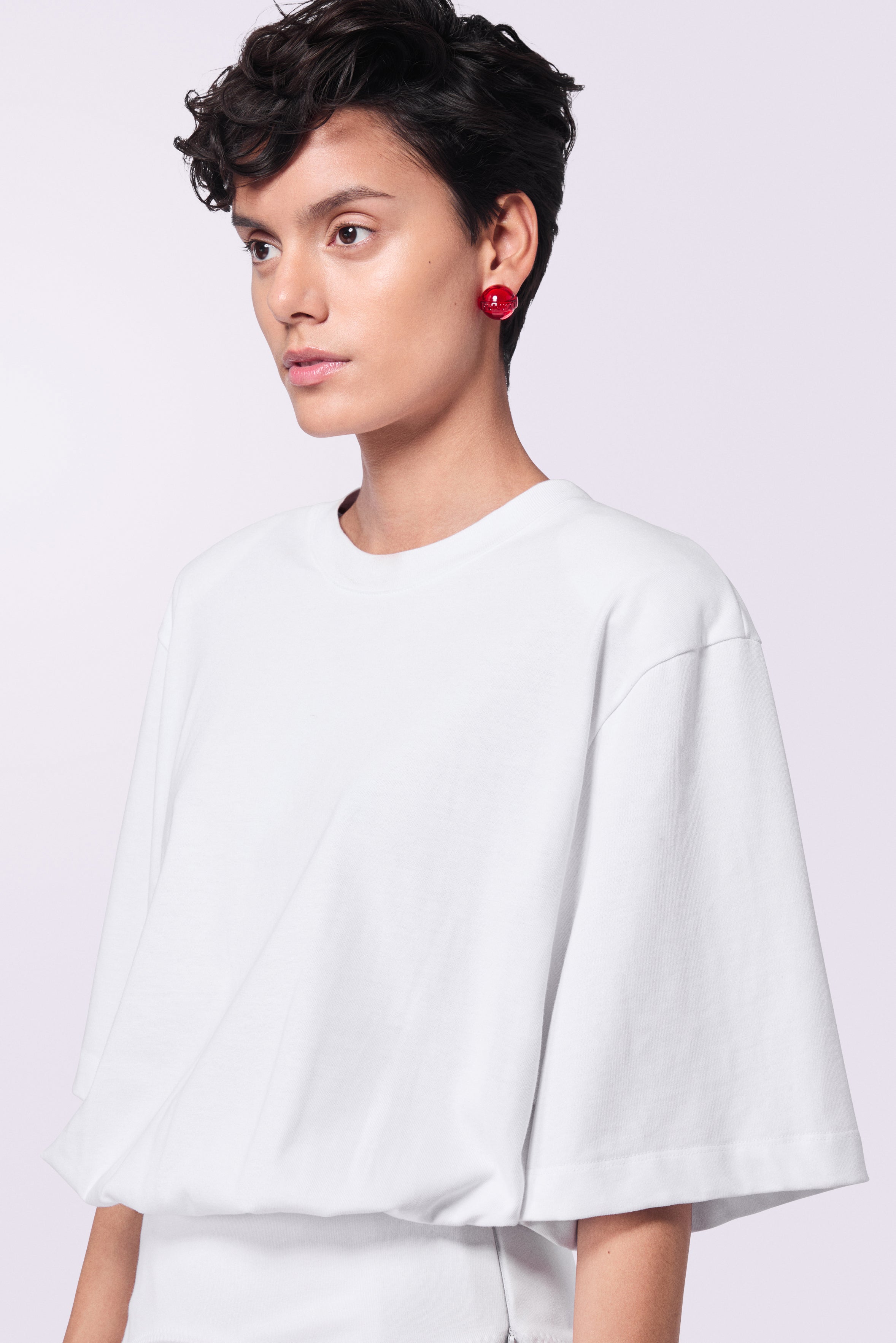 Suspender Belt T-Shirt White