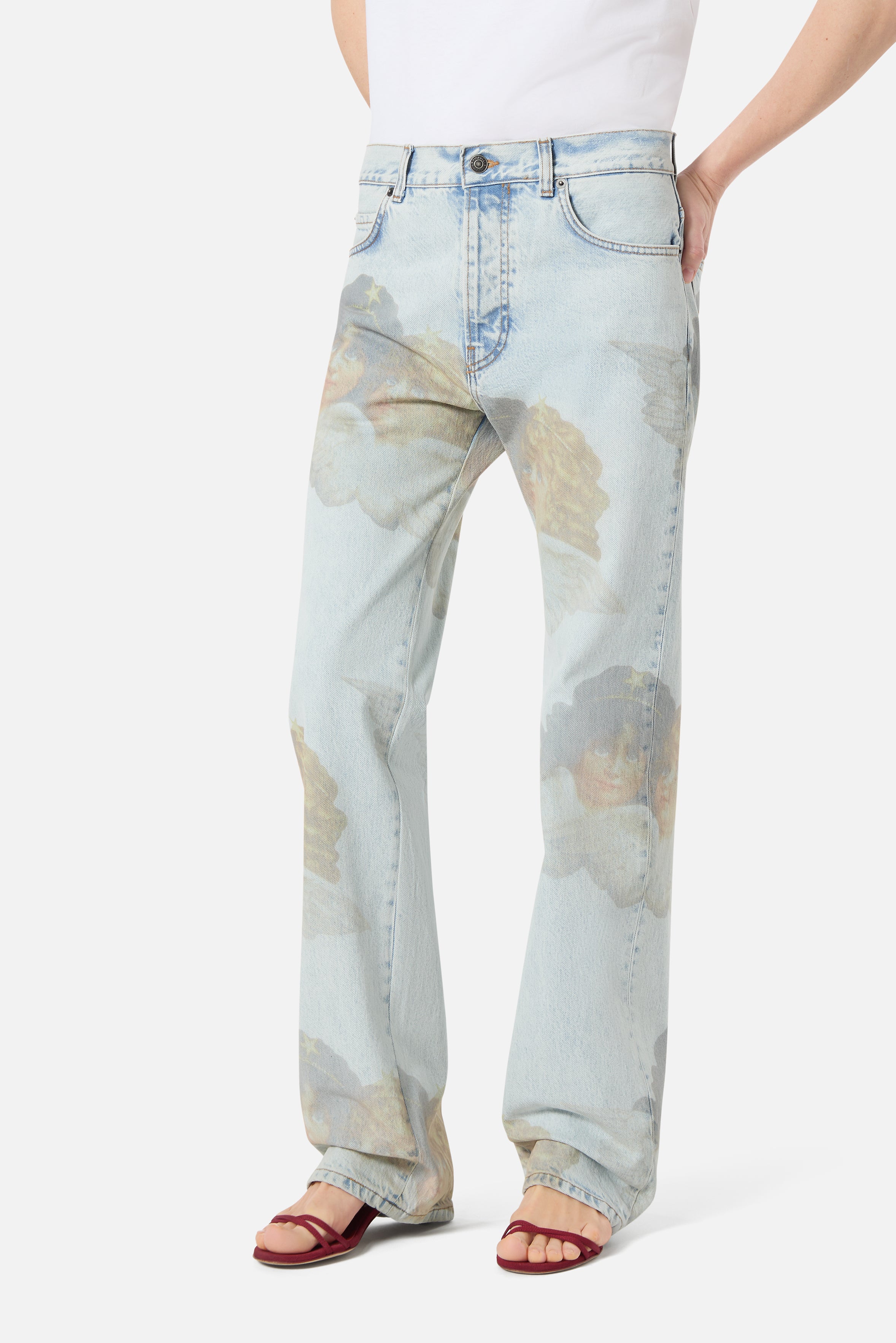Angels Straight Fit Jeans Bleach Blue