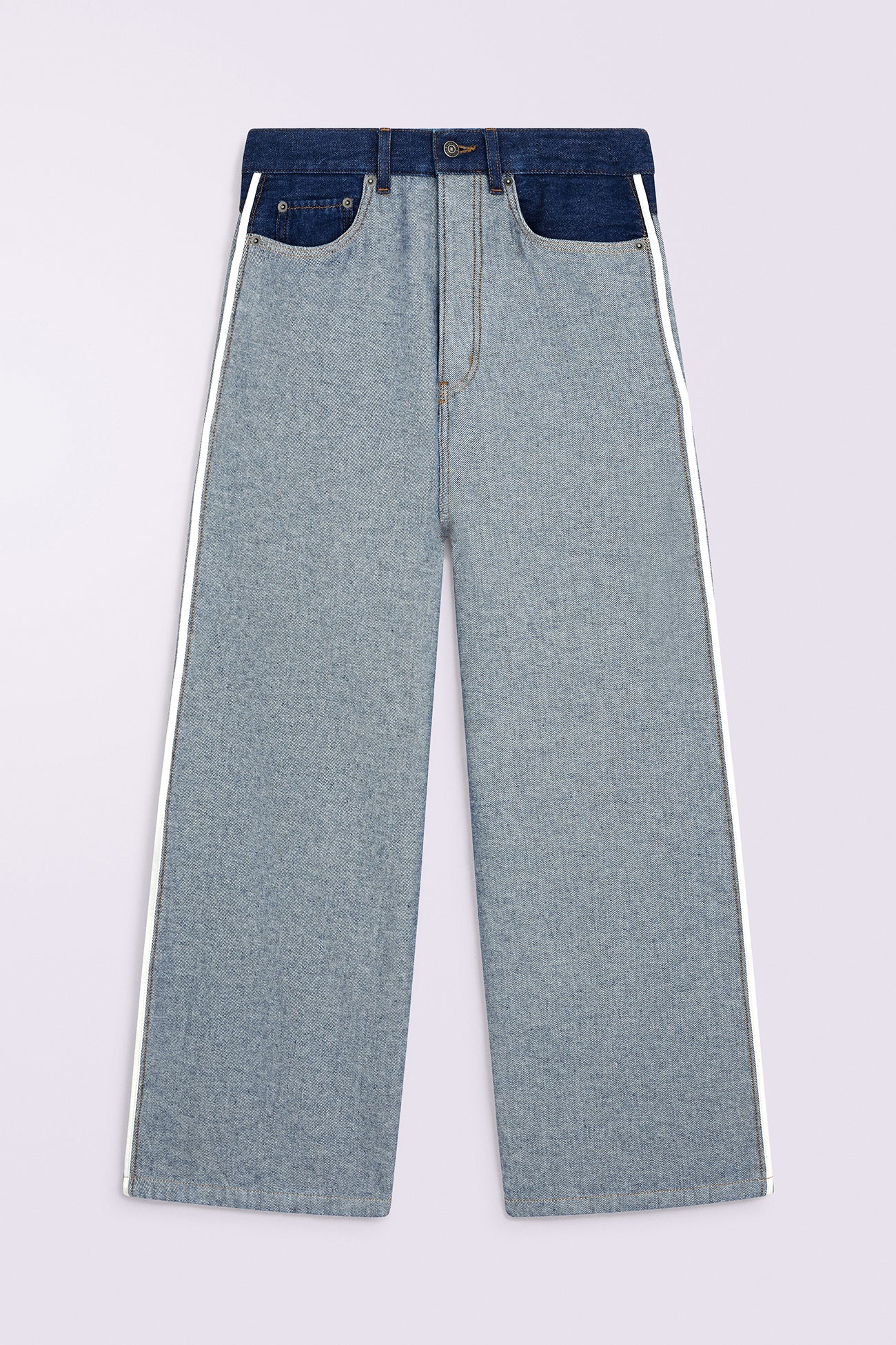 Inside Out Baggy Jeans Deep Blue