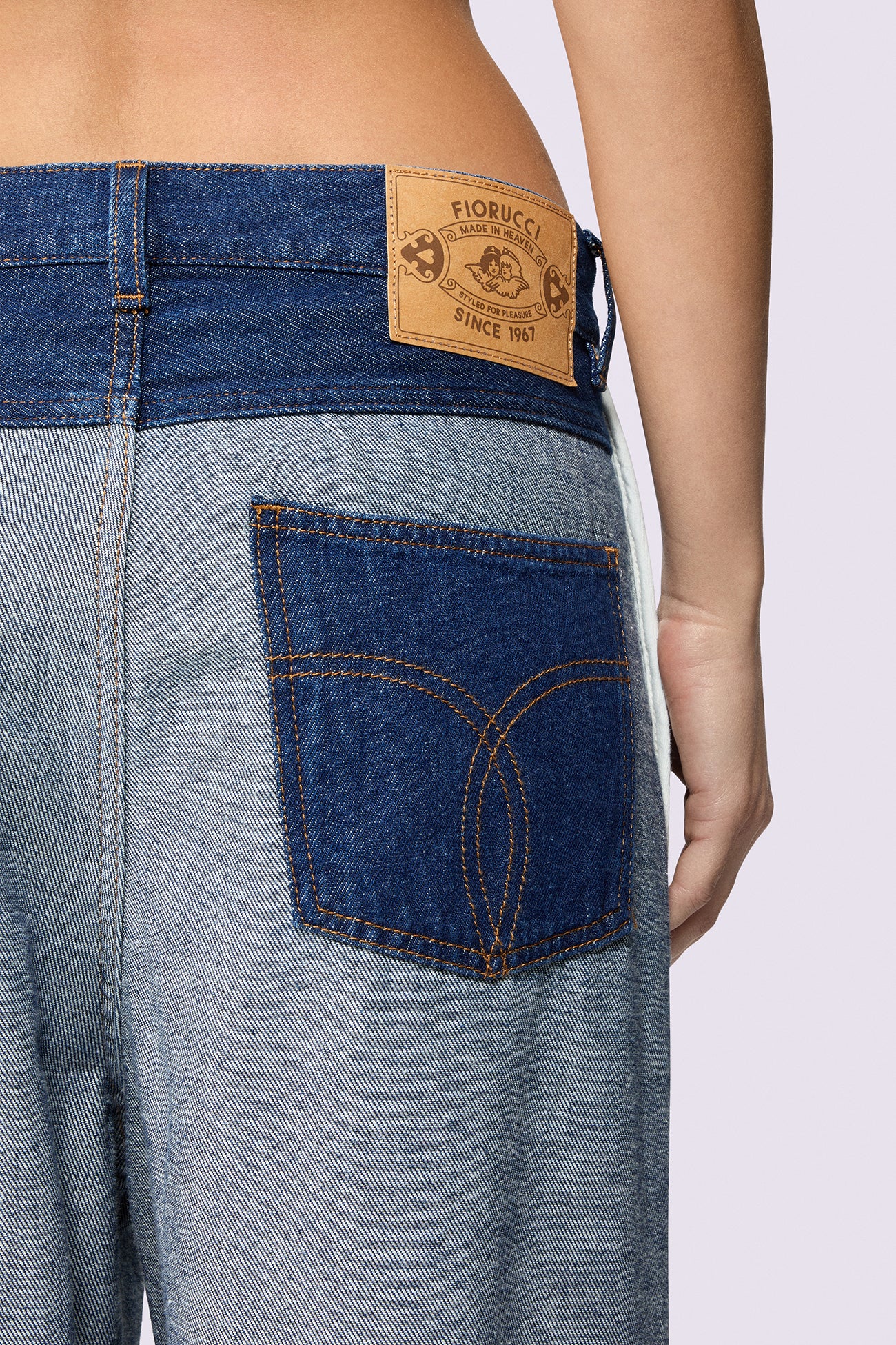Inside Out Baggy Jeans Deep Blue