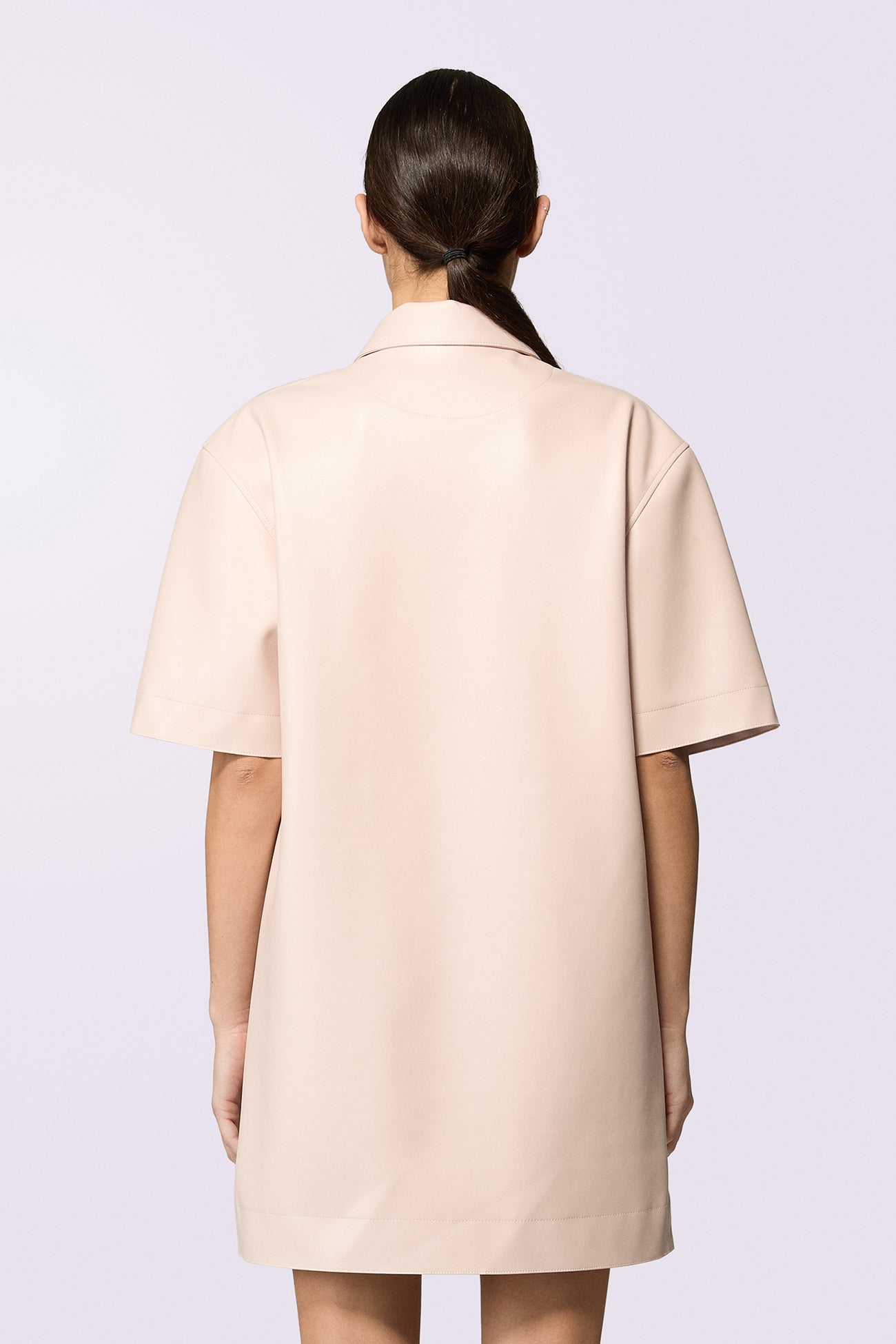 Angels Patch Polo Mini Dress Pink