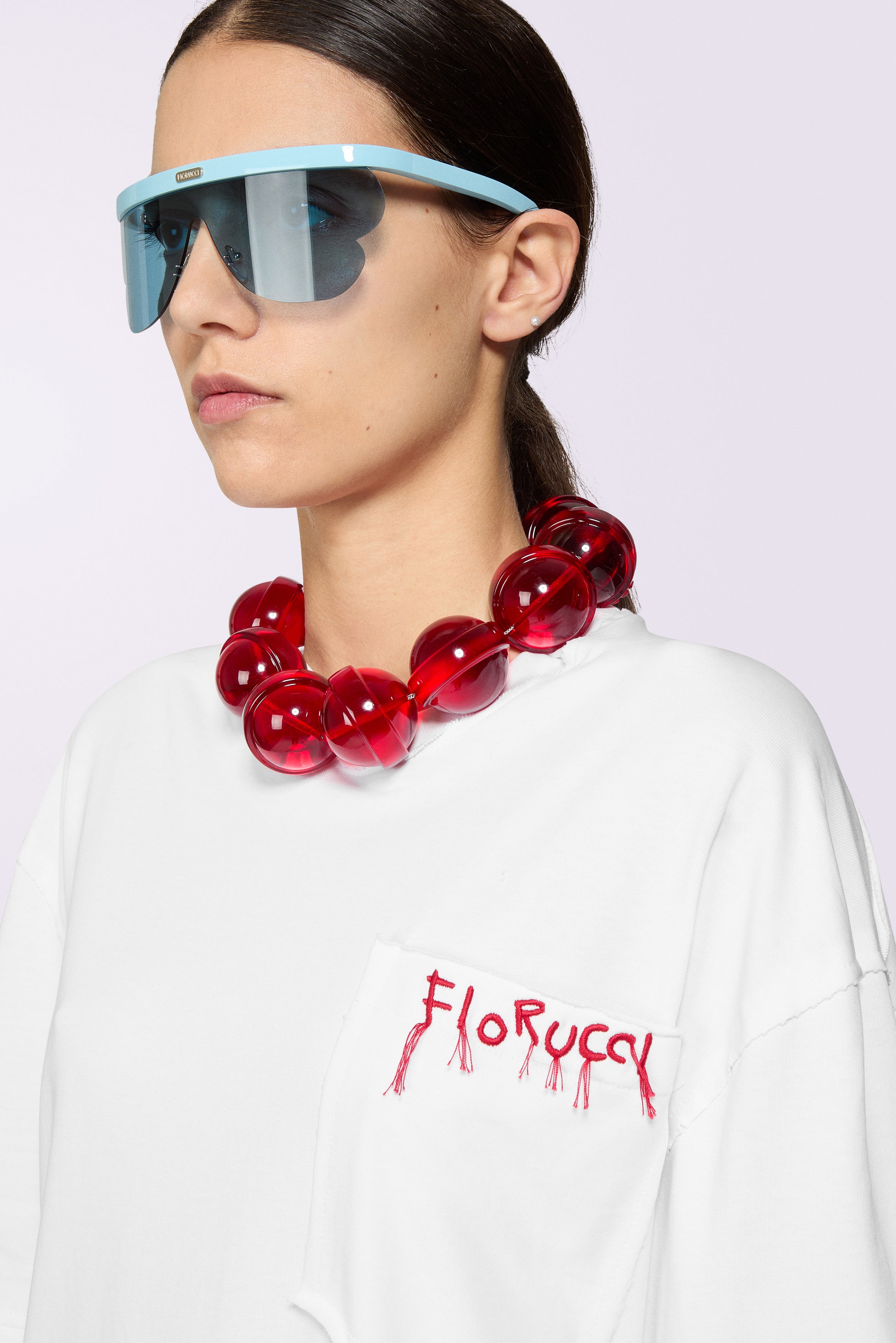 Embroidered Logo Relaxed T-Shirt White