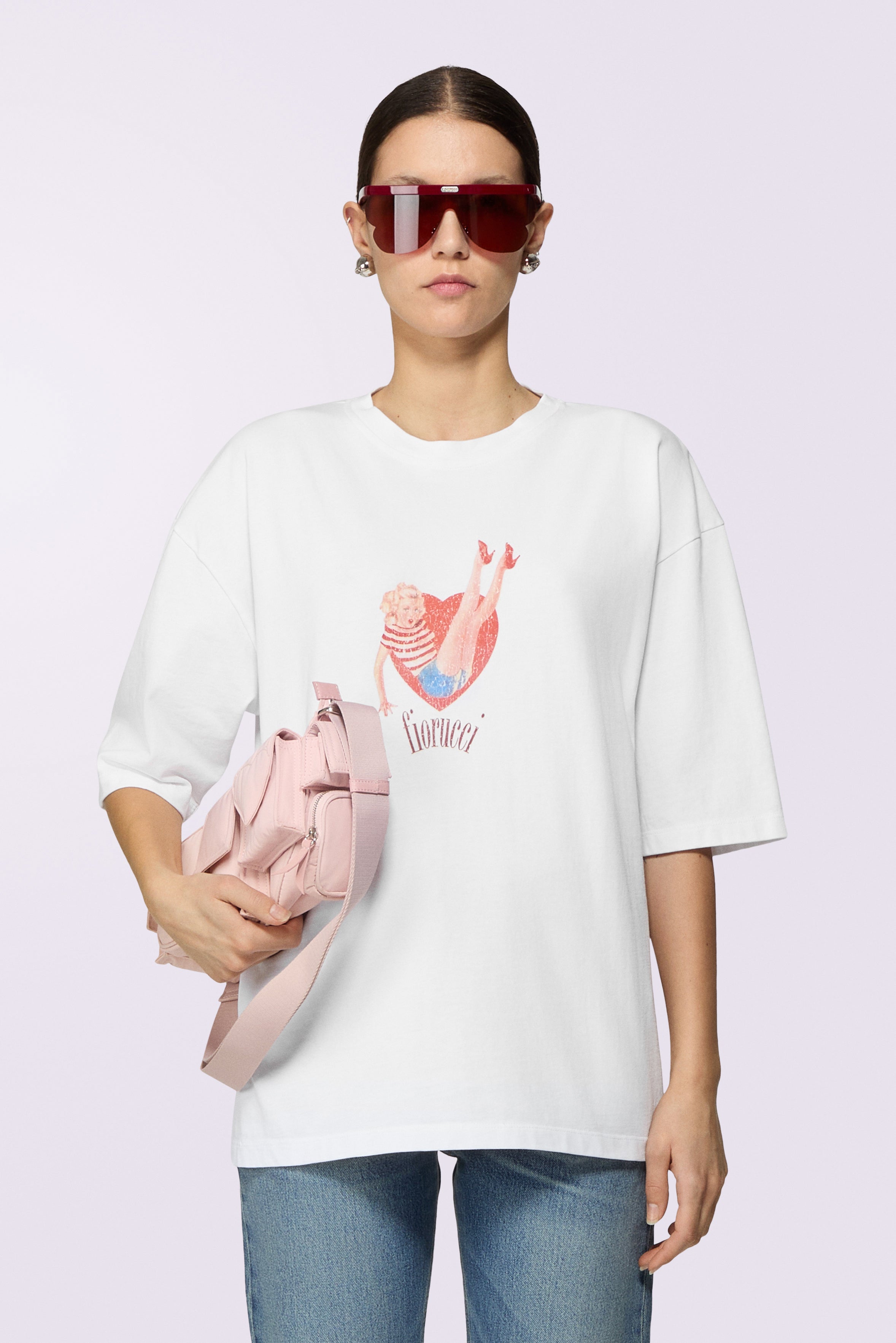 Pin Up Lover Relaxed T-Shirt White