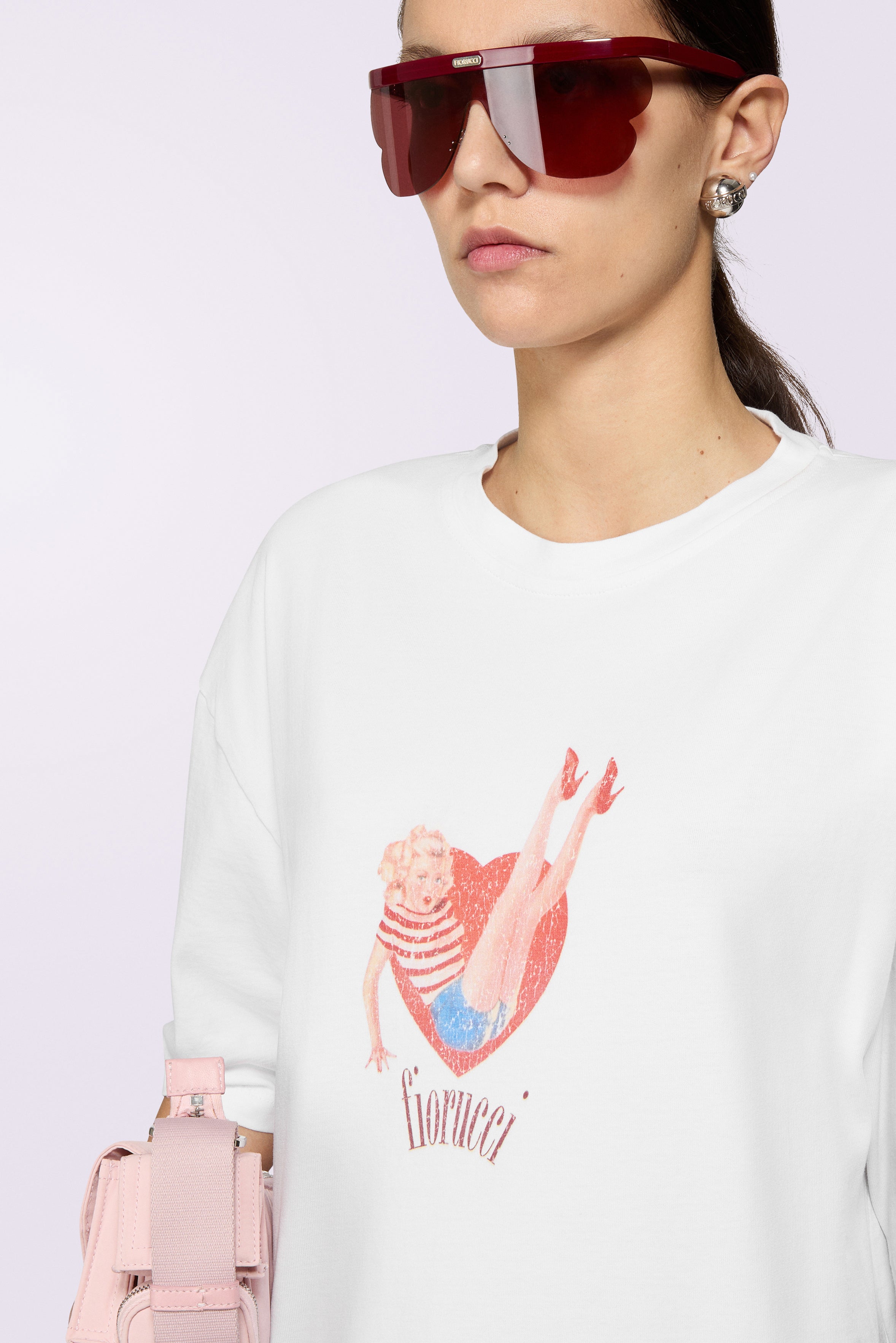 Pin Up Lover Relaxed T-Shirt White