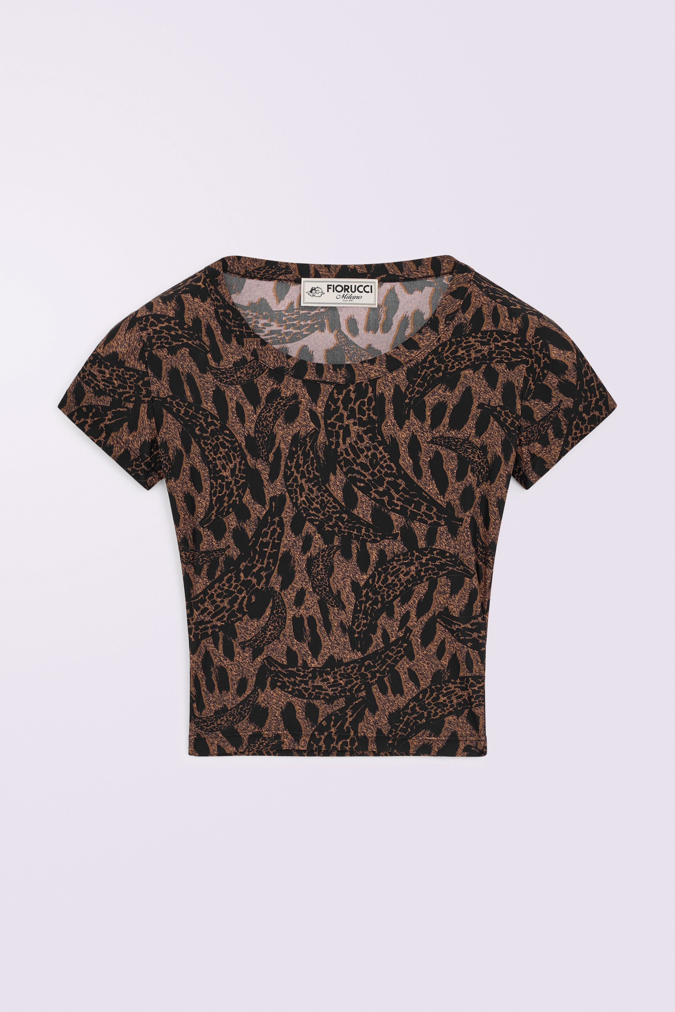 Banimalier Cropped T-Shirt Brown