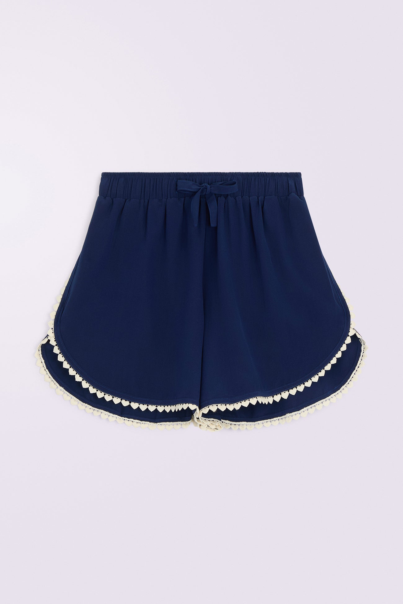 Heart Trim Shorts Navy