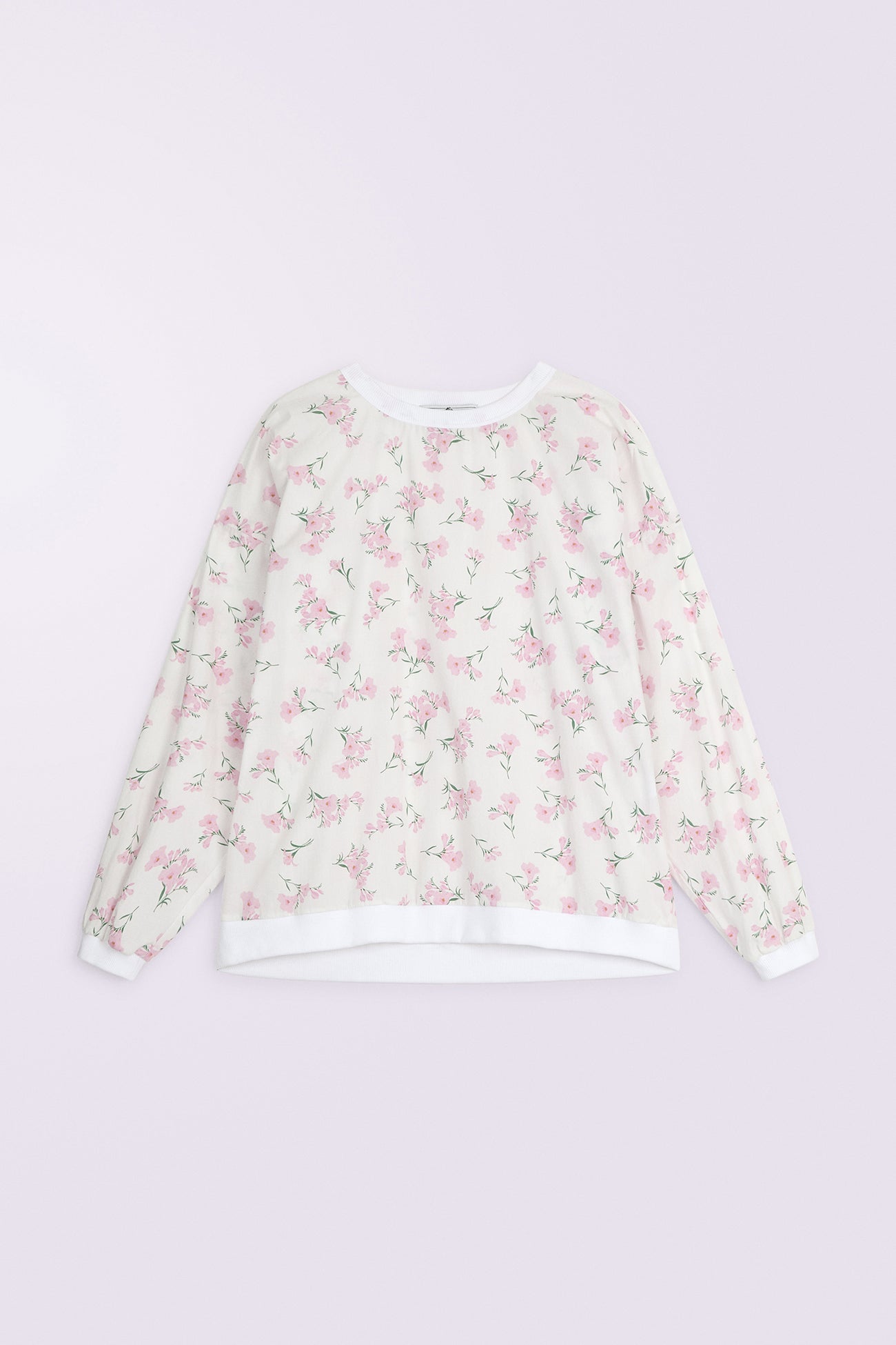 Floral Sweatshirt White