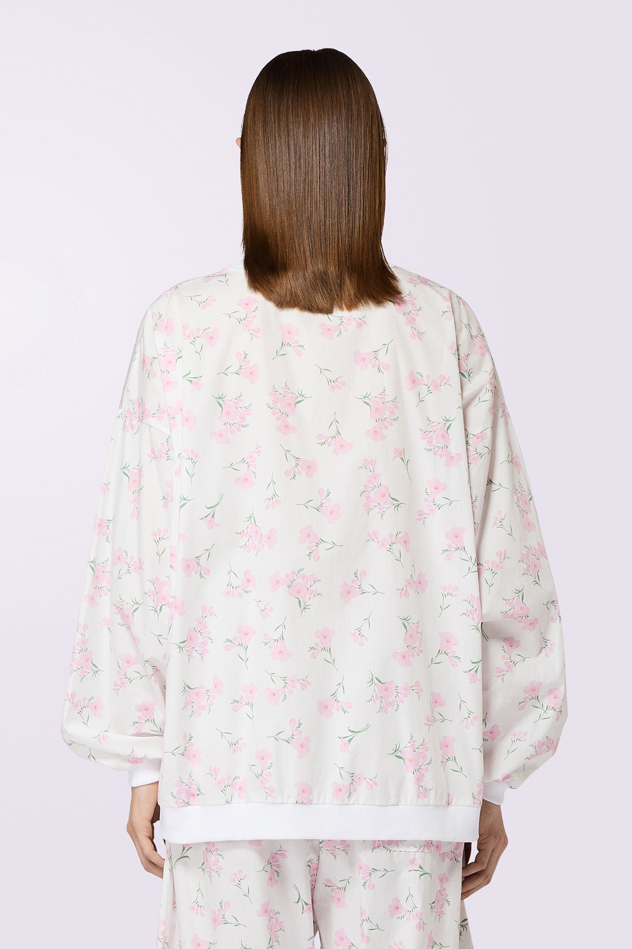 Floral Sweatshirt White
