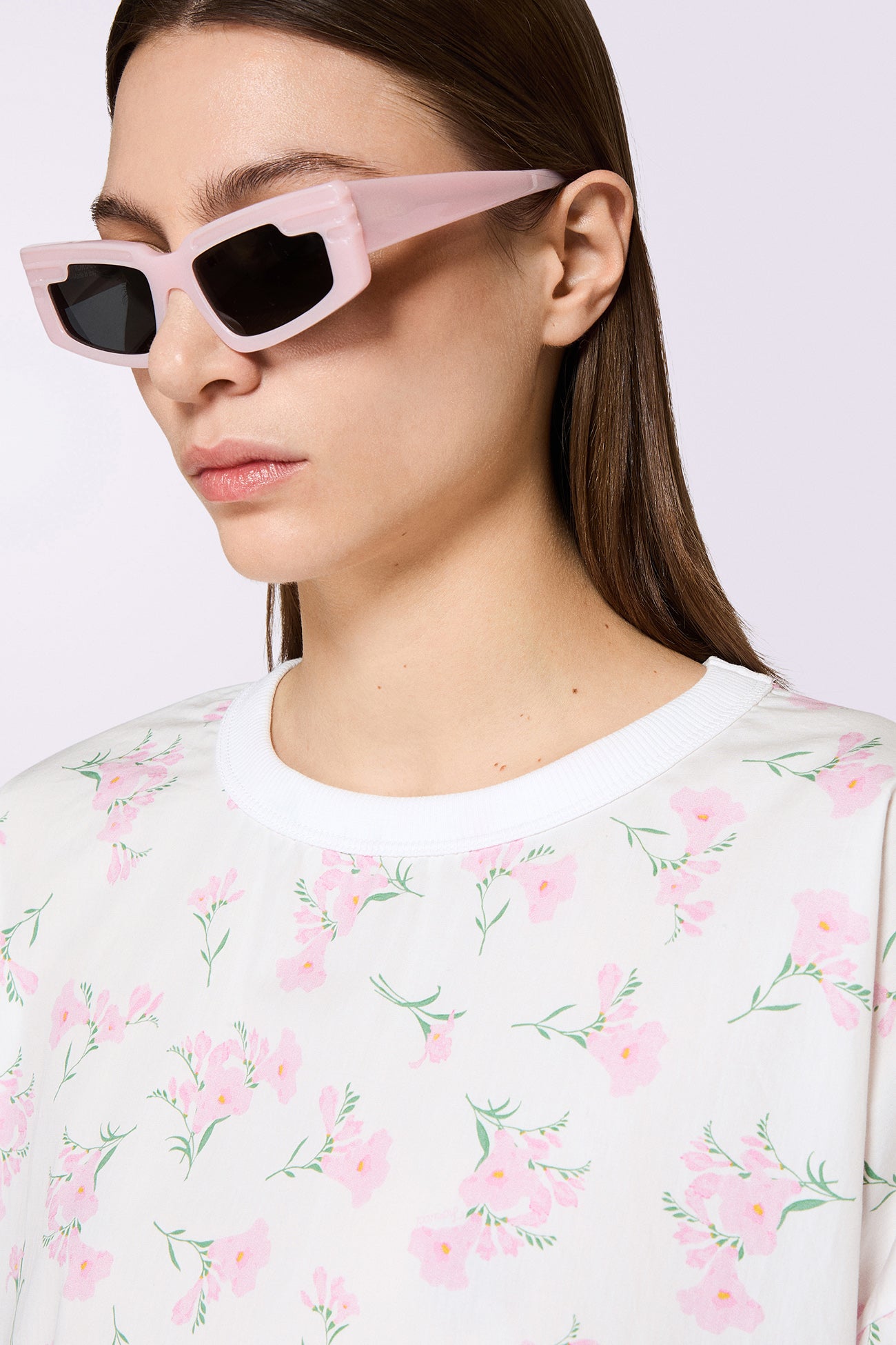 Floral Sweatshirt White