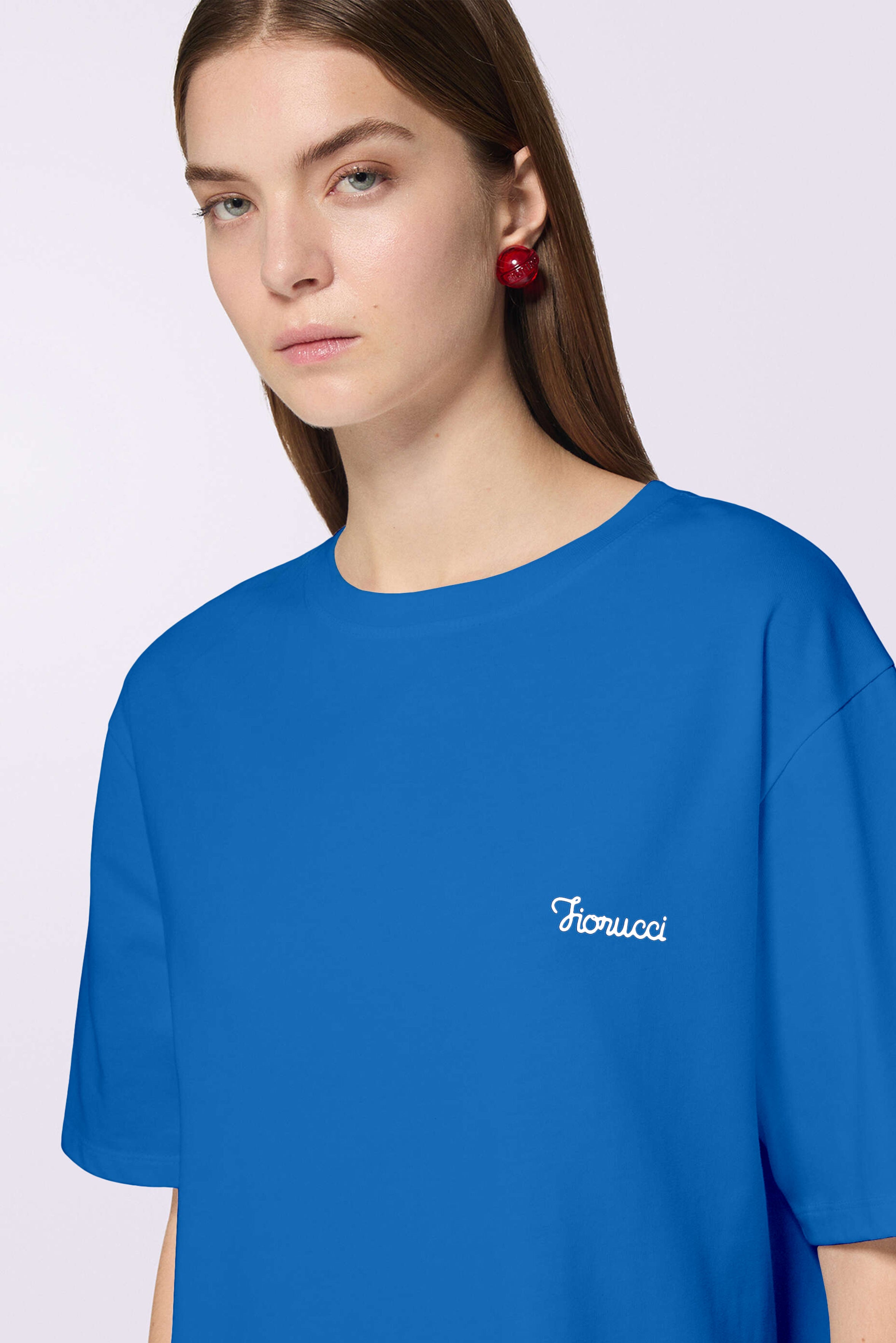 Cursive Logo T-Shirt Blue