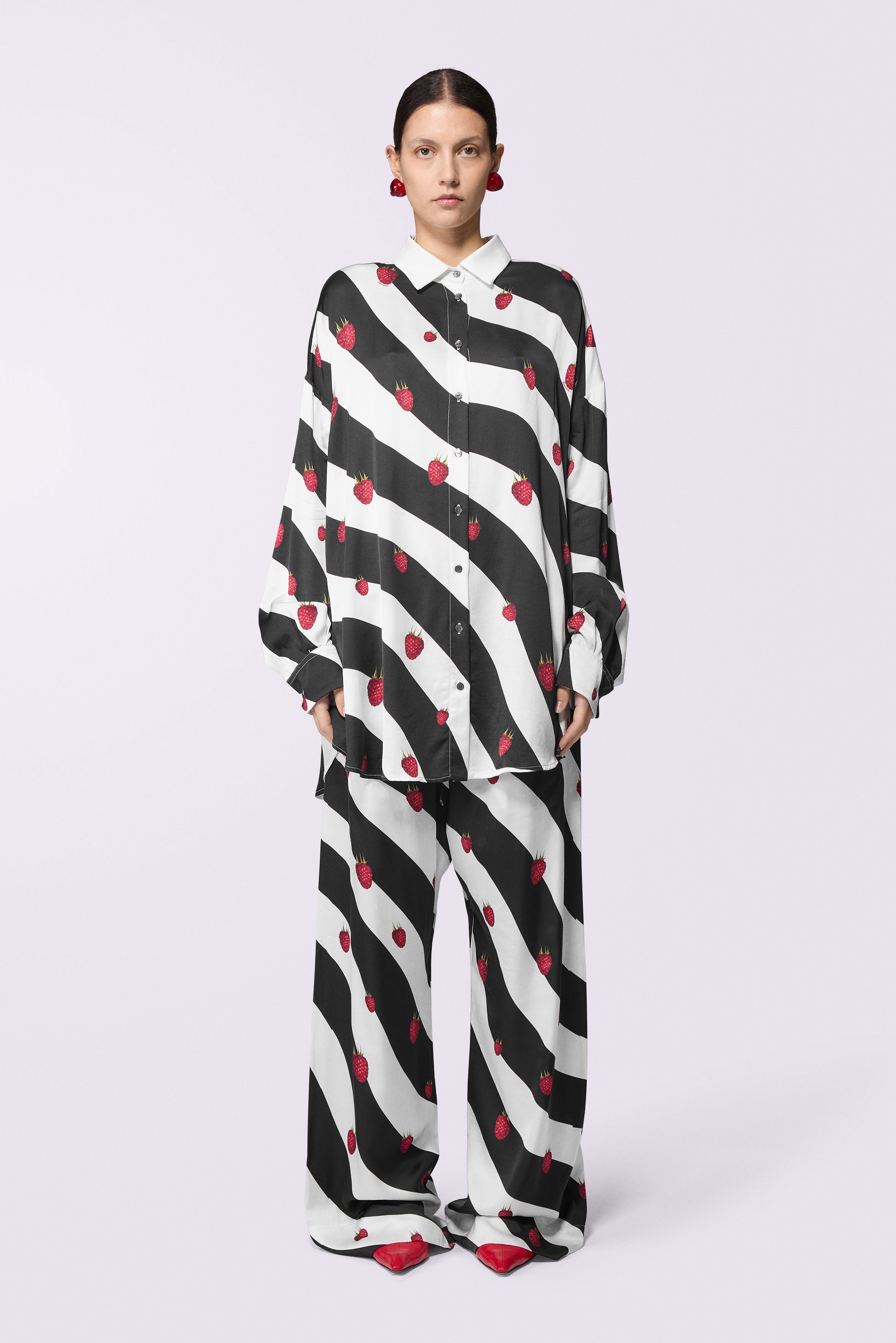 Raspberry Print Trousers Multi