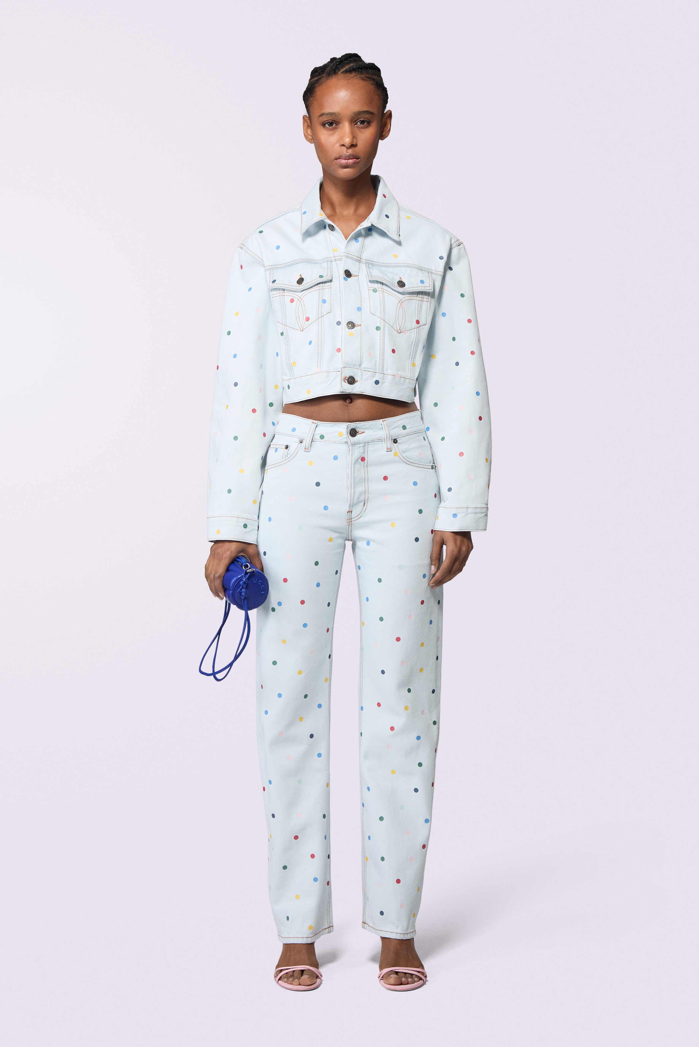 Confetti Denim Jacket Bleach Blue