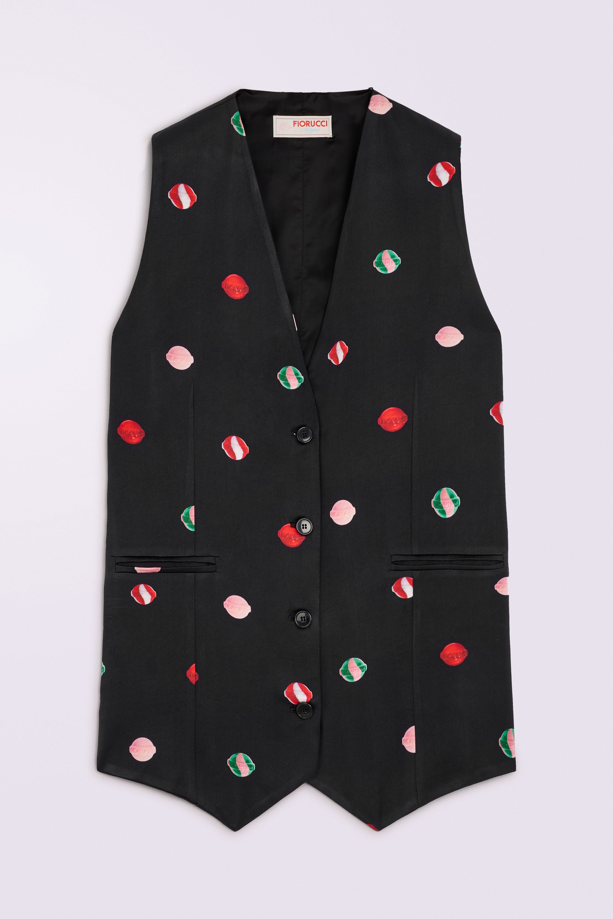 fiorucci mini dress Lollipop Print Mini Dress Black