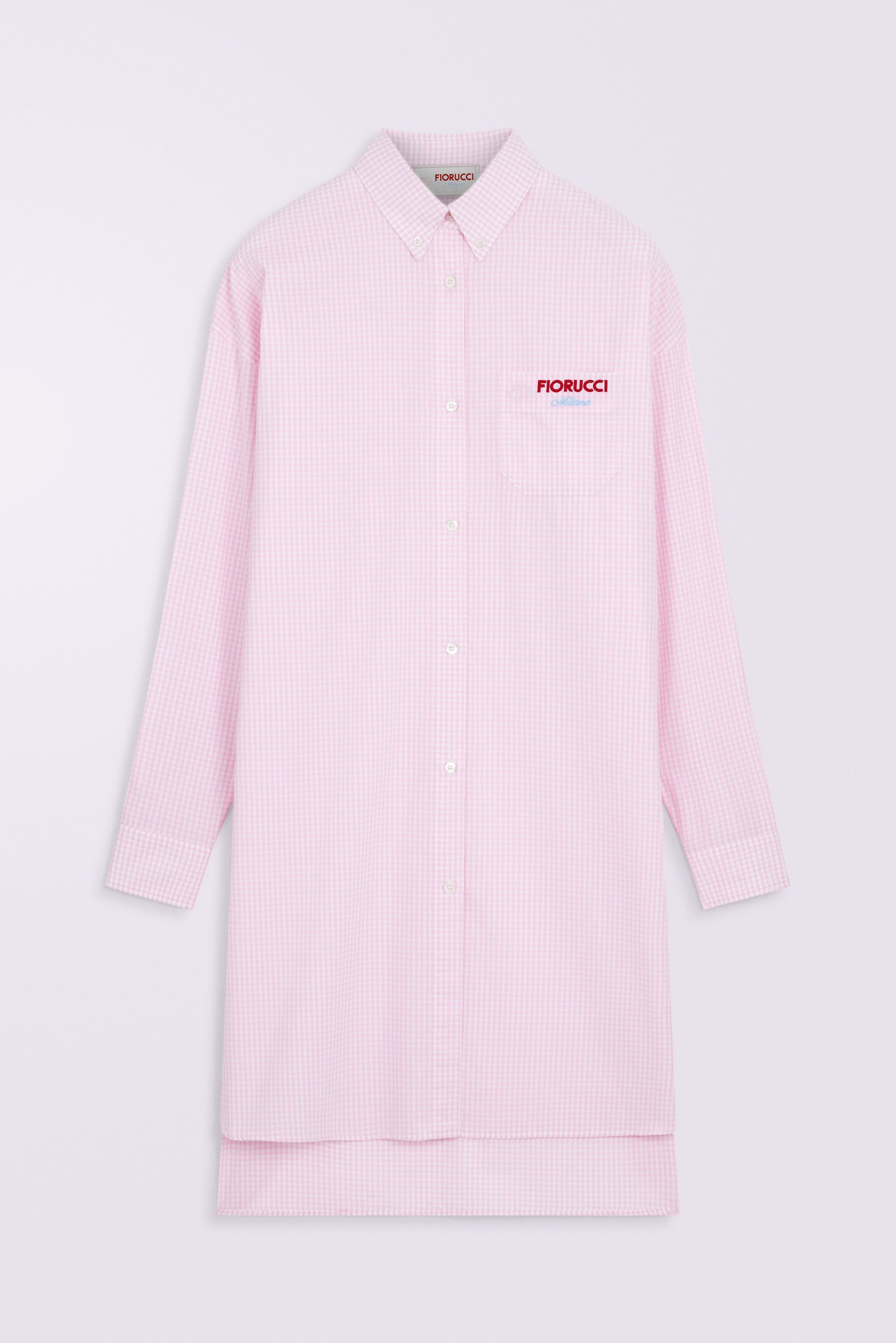 pink gingham shirt dress Sarah Shirtdress | Pale Pink Gingham
