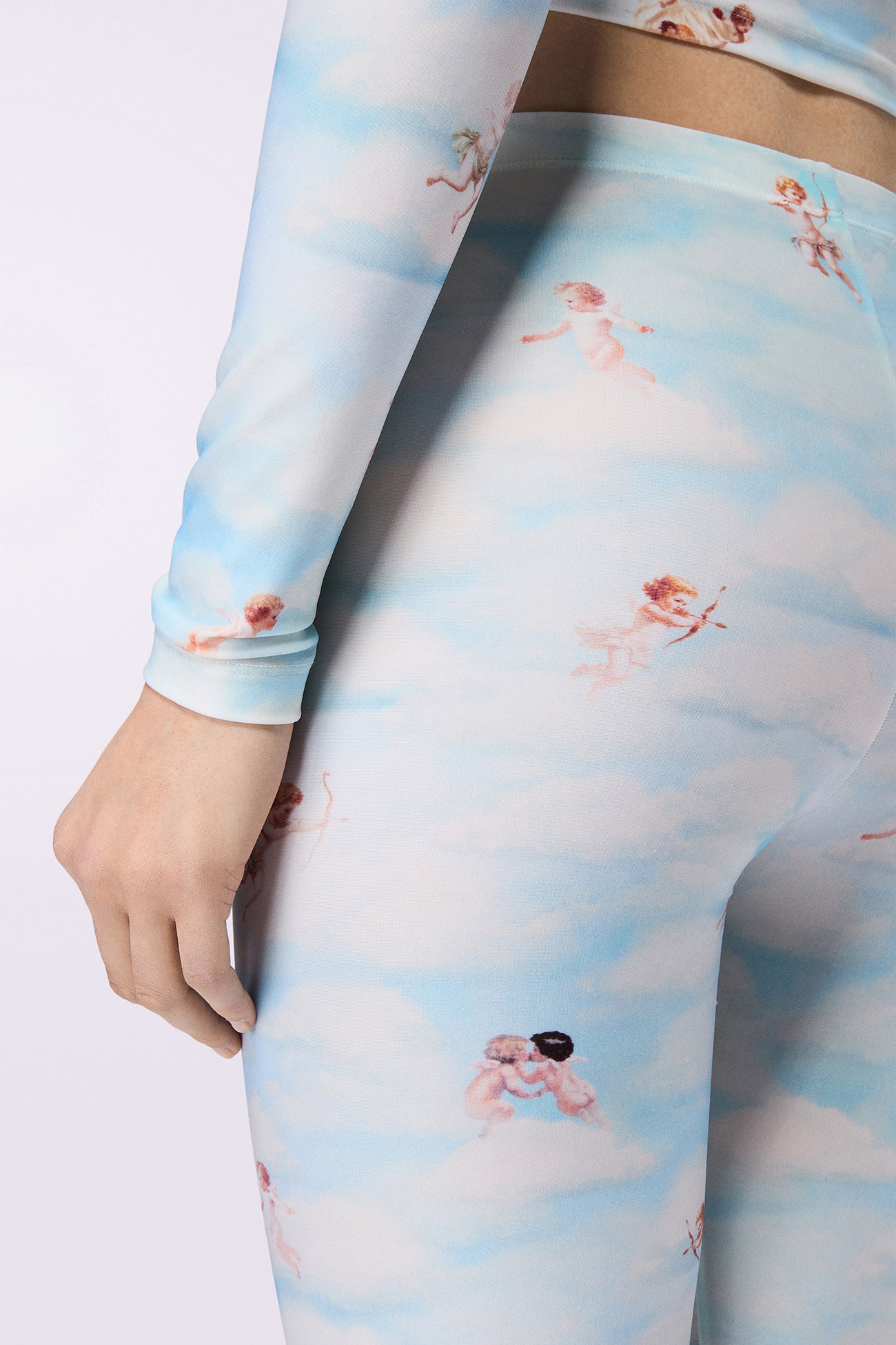 Beatitudo Print Leggings Blue