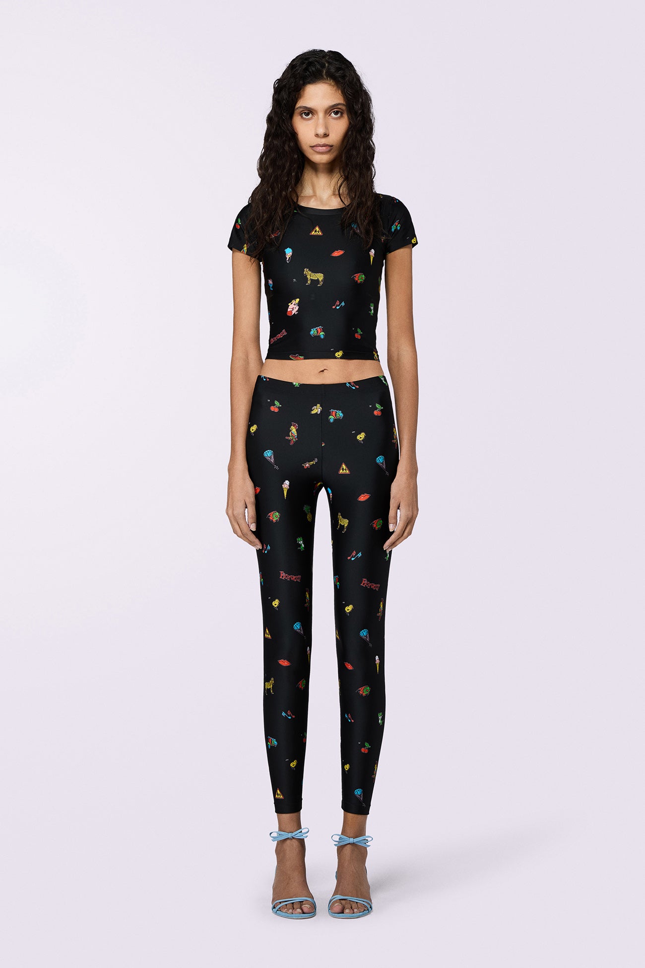 Toys Print Leggings Black